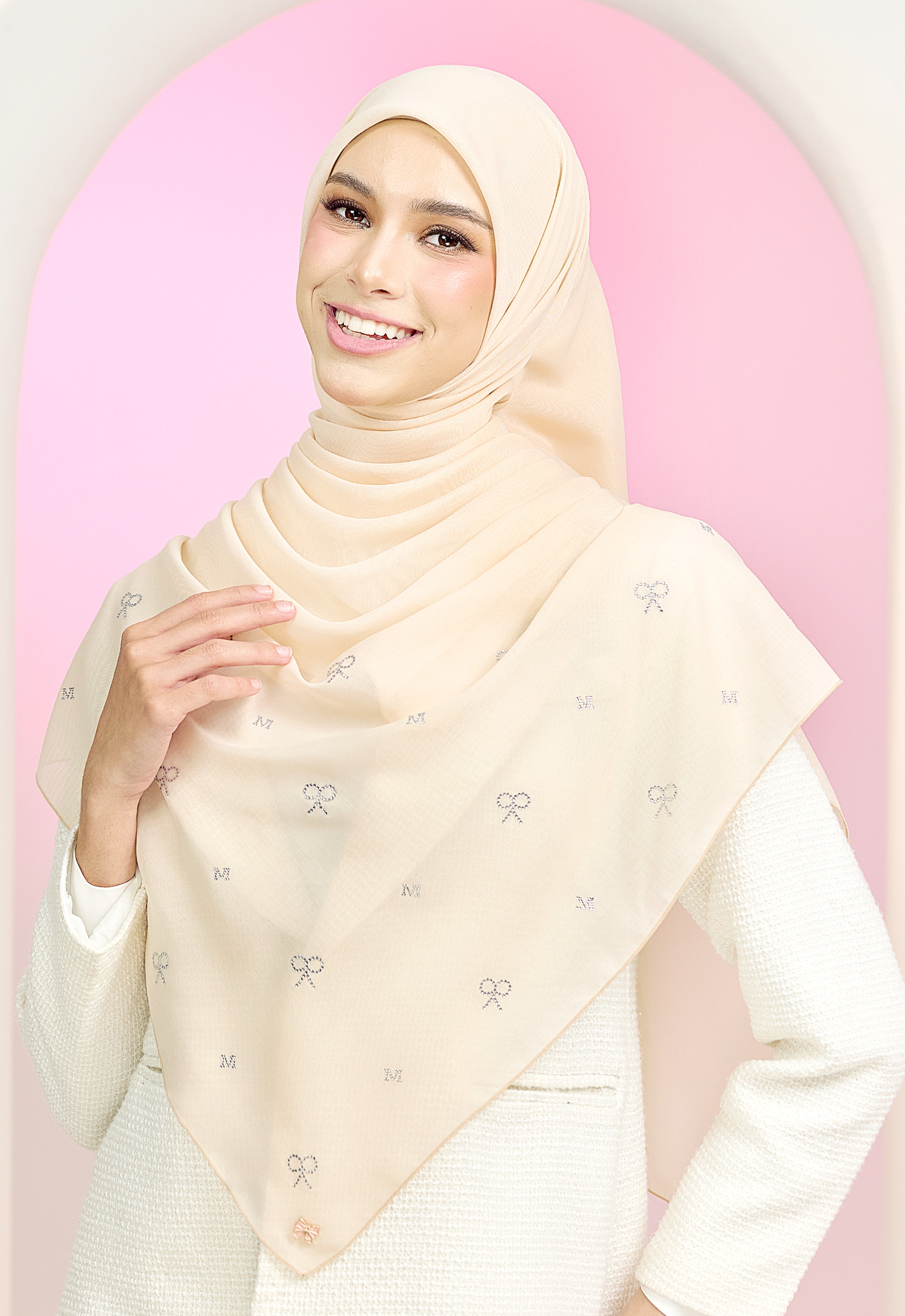 RIBBONY PLAIN STONE - CREAM