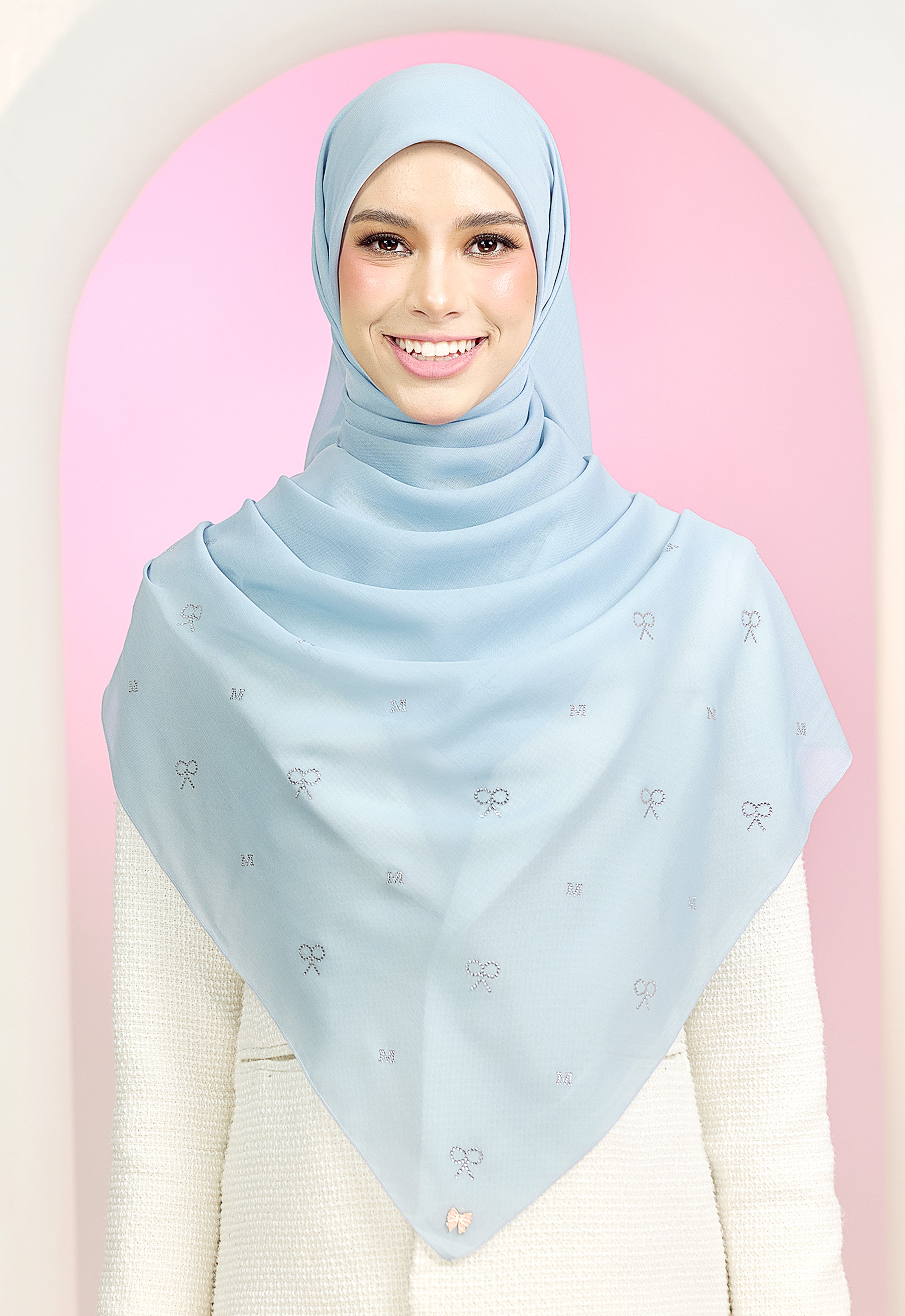 RIBBONY PLAIN STONE - LIGHT BLUE