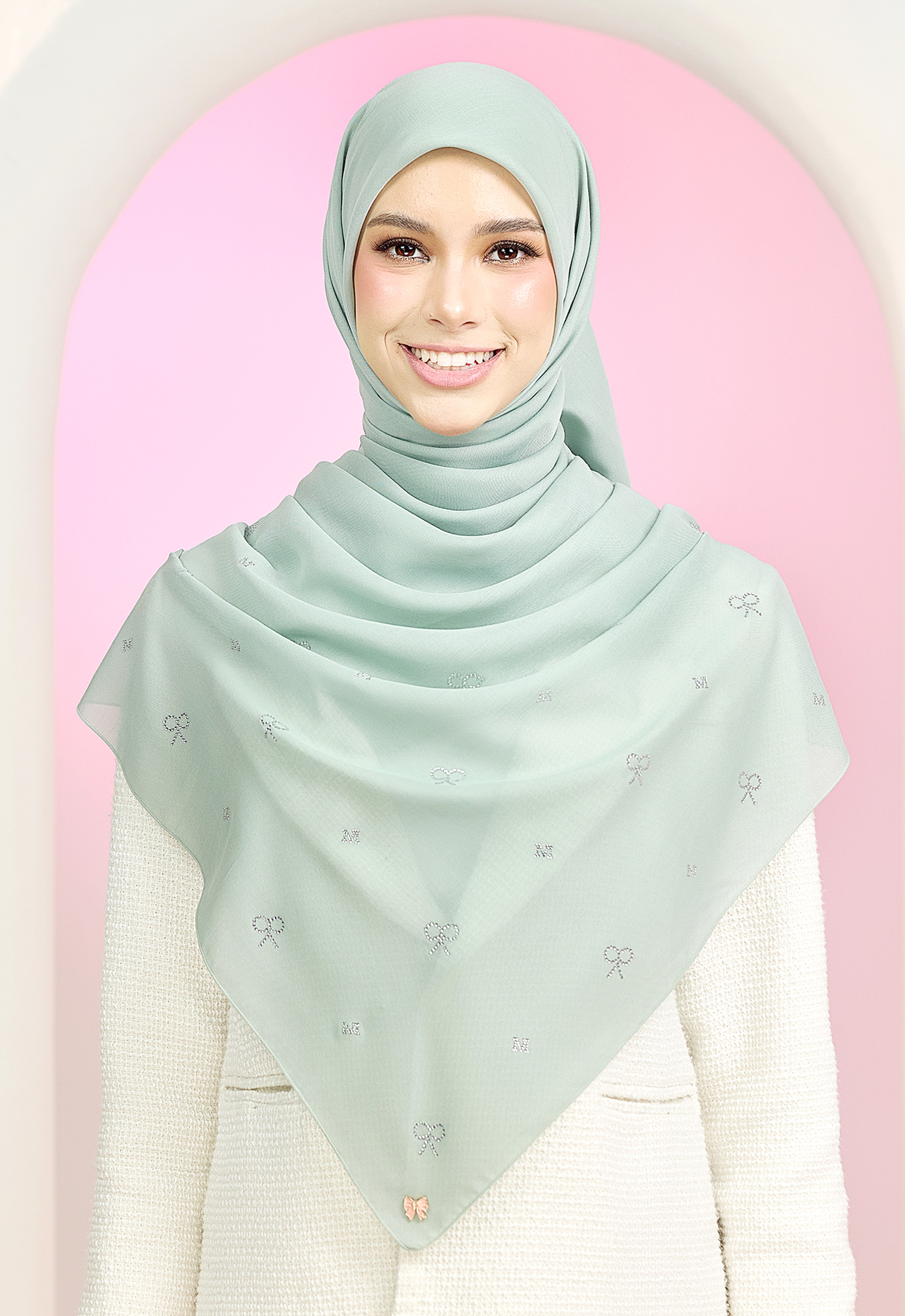 RIBBONY PLAIN STONE - MINT BLUE