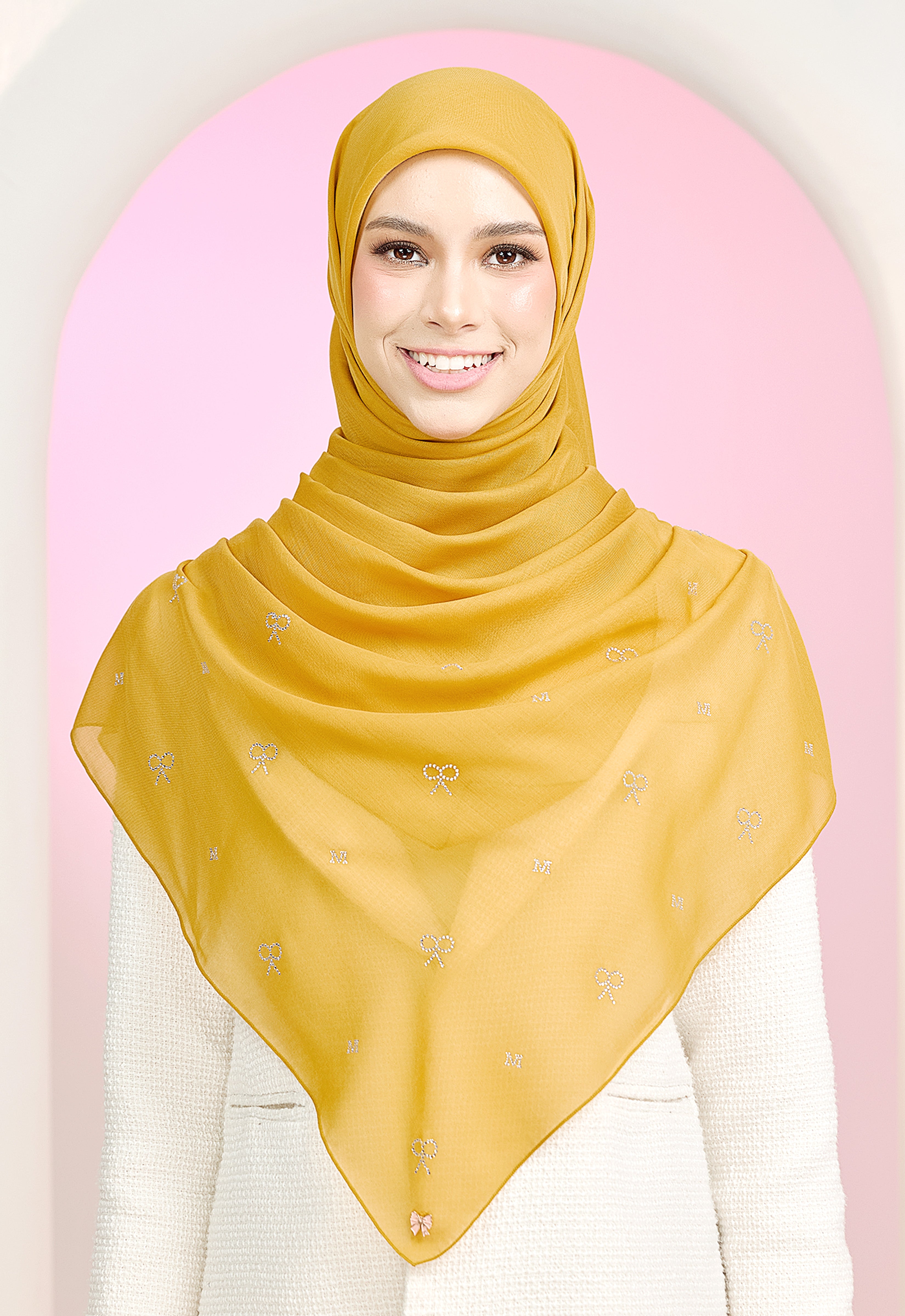 RIBBONY PLAIN STONE - MUSTARD