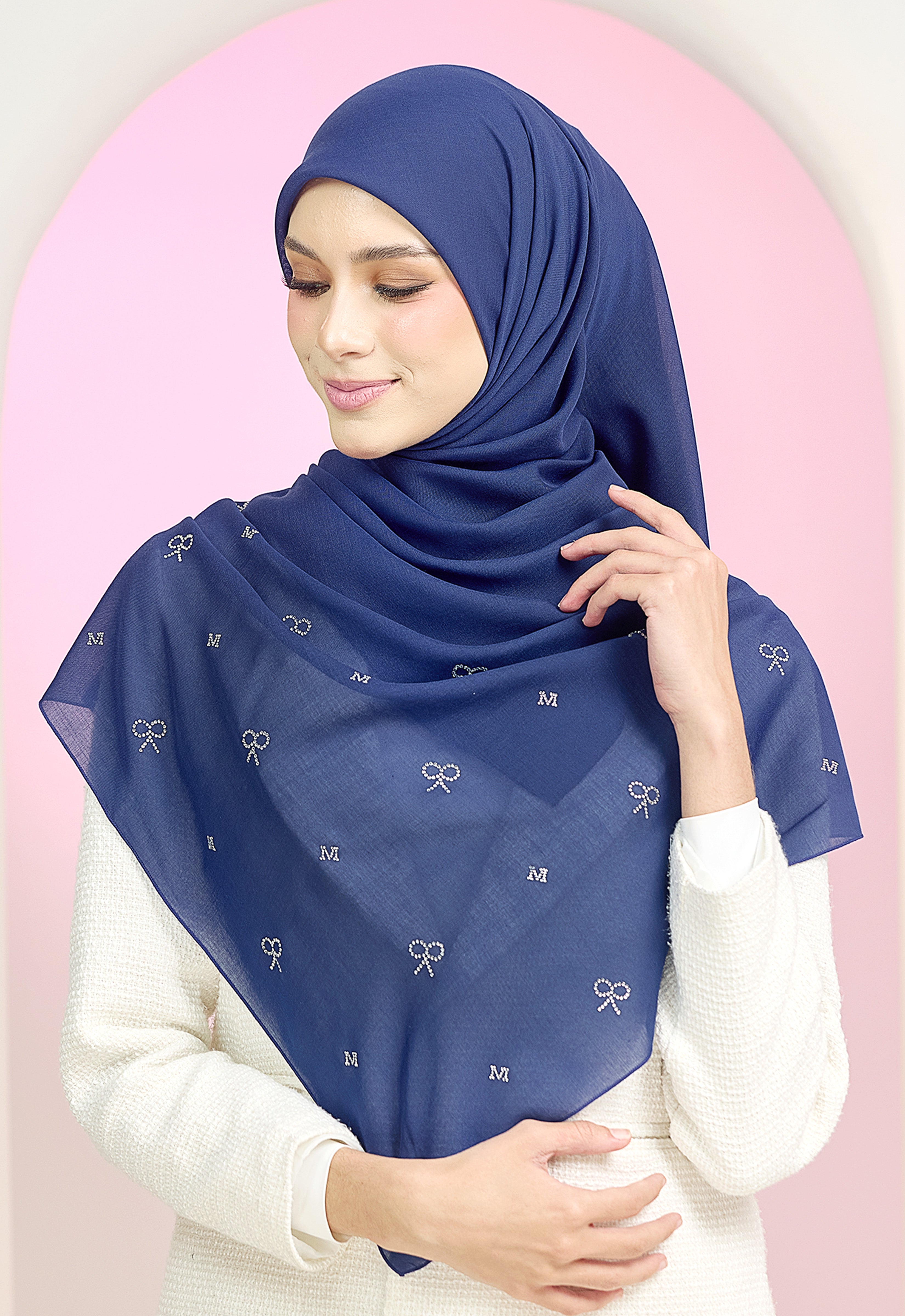 RIBBONY PLAIN STONE - ROYAL BLUE