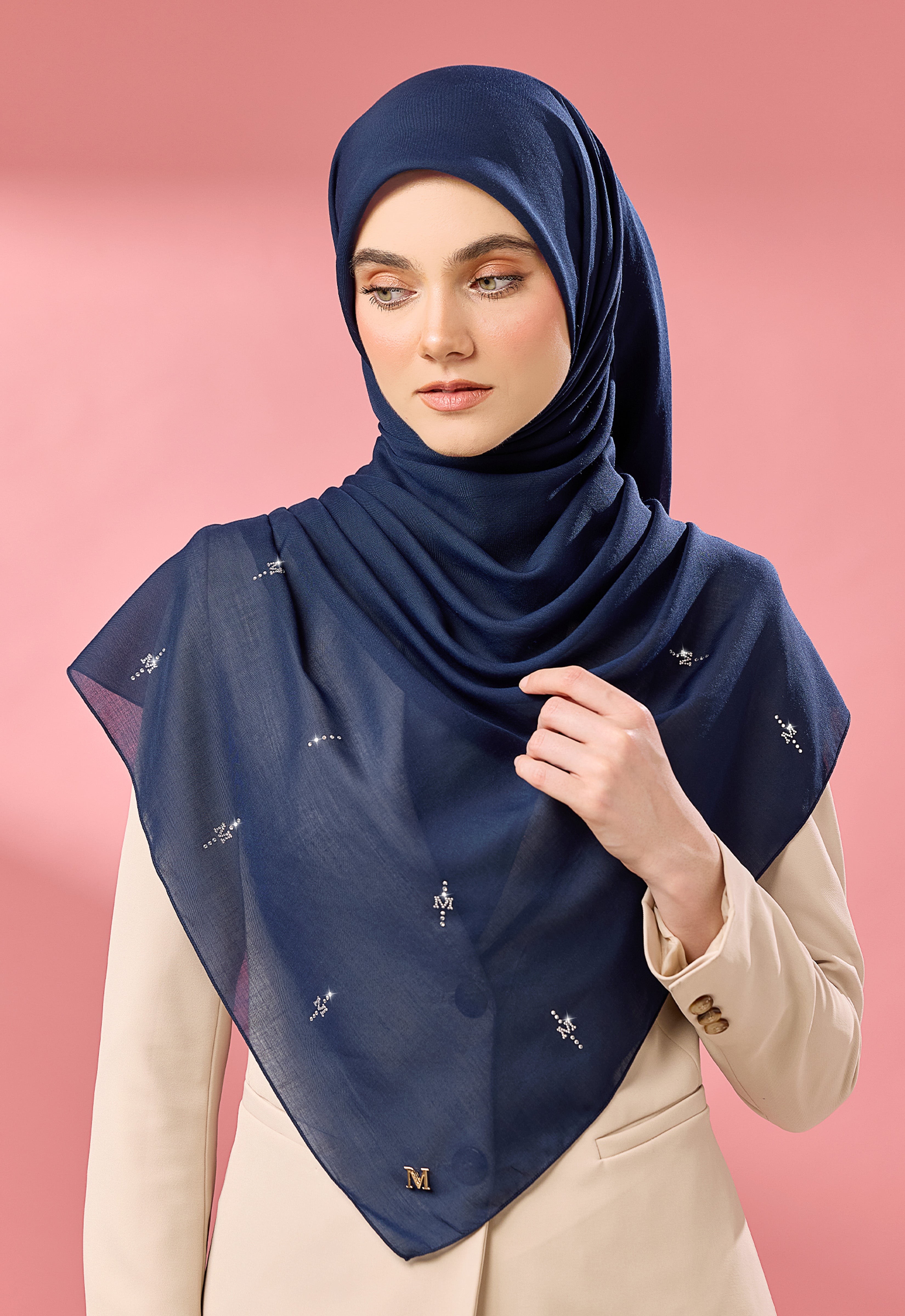 SURI PLAIN STONE - DARK BLUE