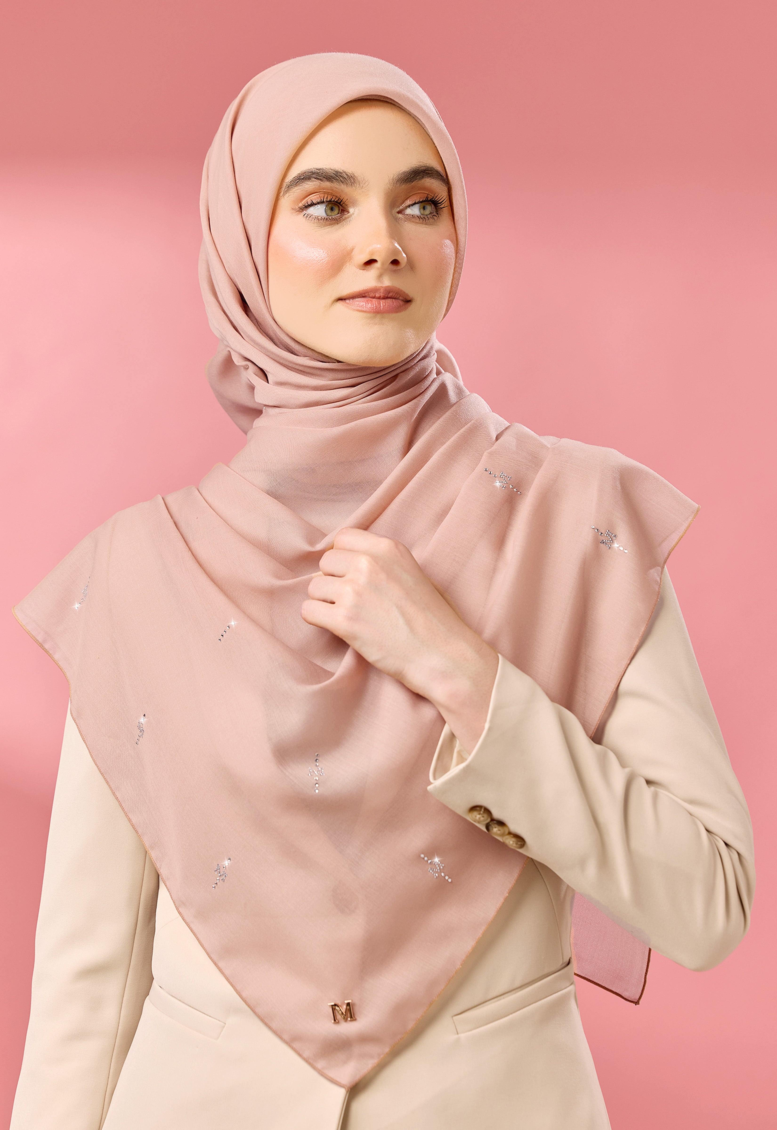 SURI PLAIN STONE - DUSTY PEACH