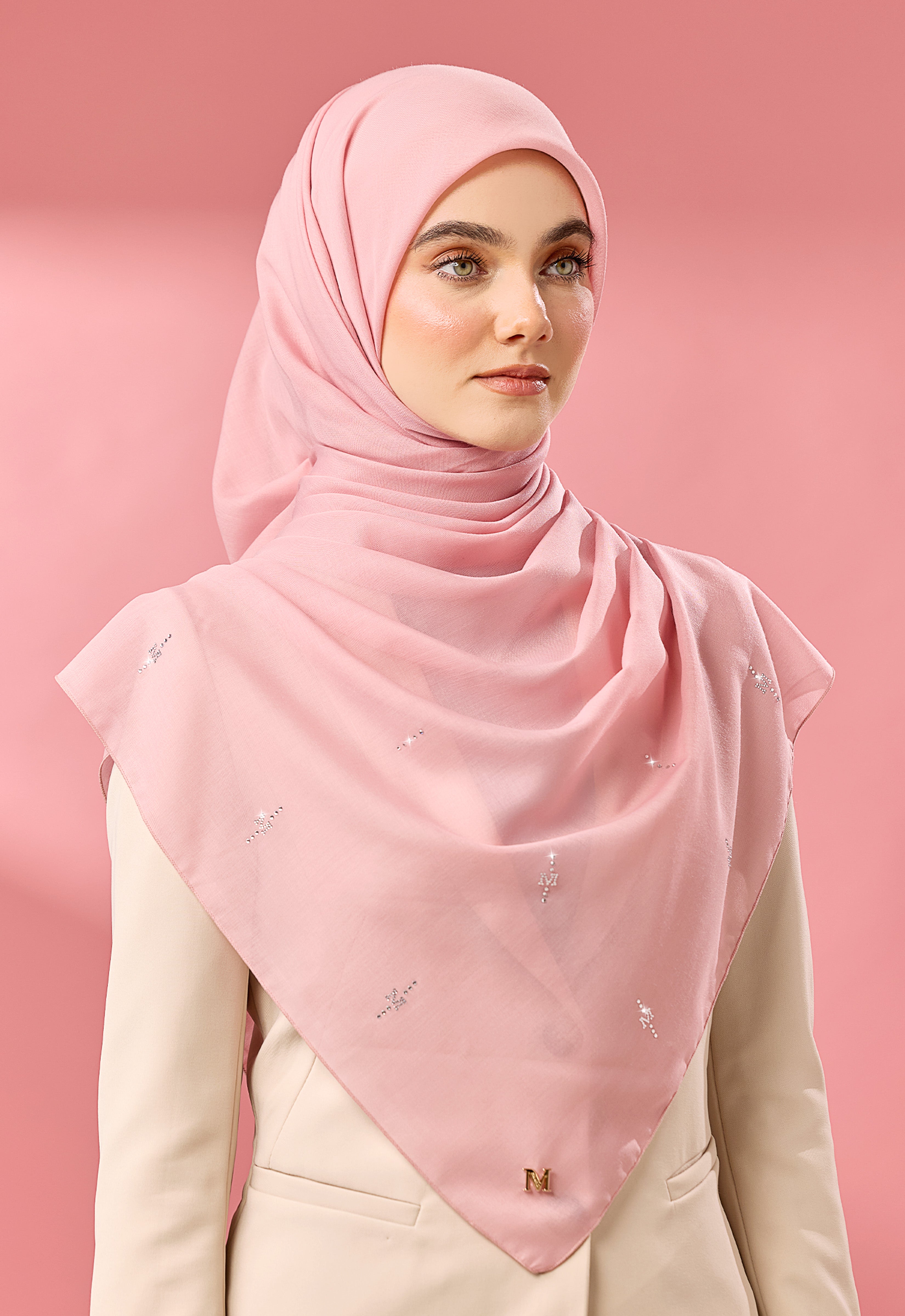 SURI PLAIN STONE - DUSTY PINK