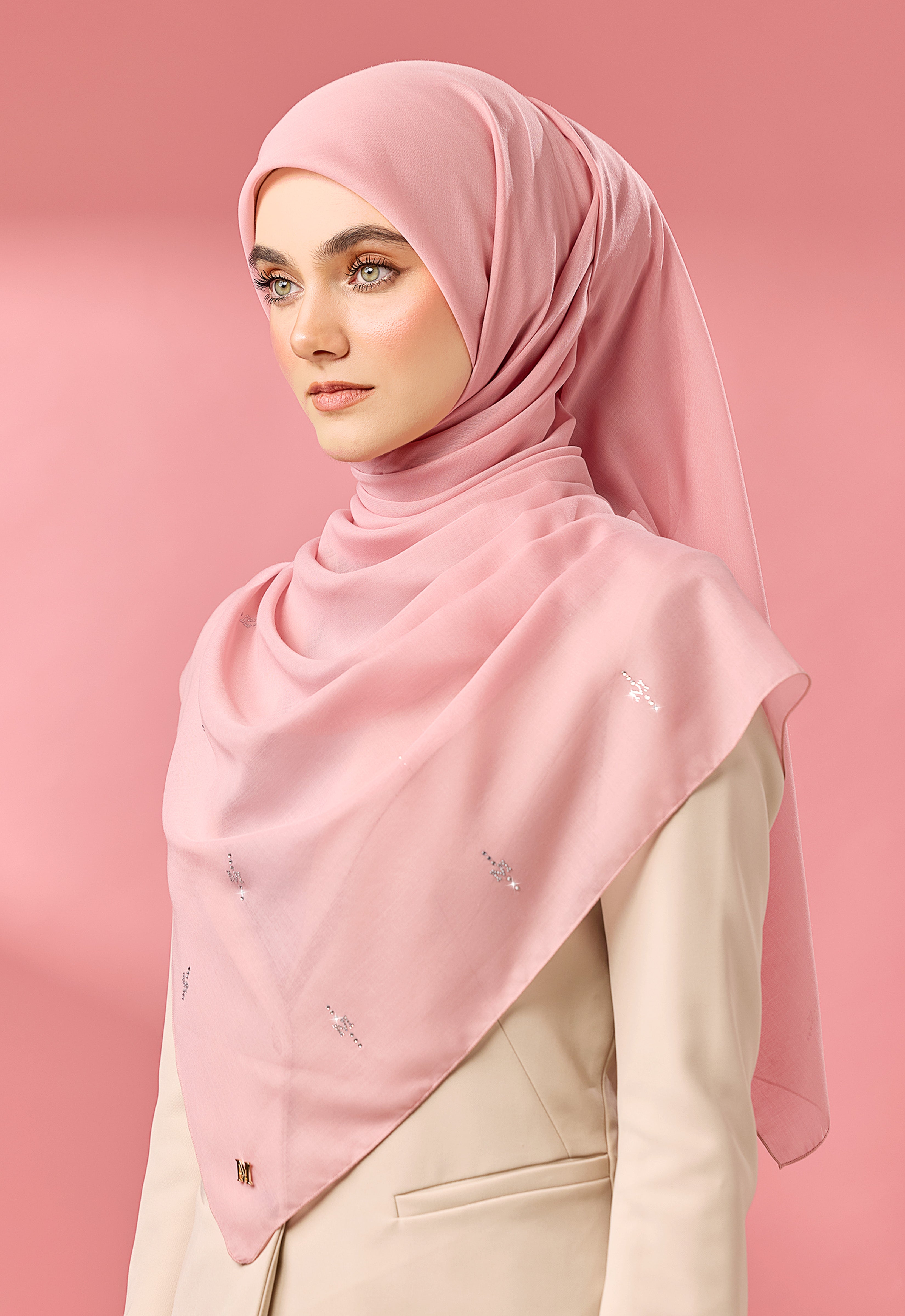 SURI PLAIN STONE - DUSTY PINK