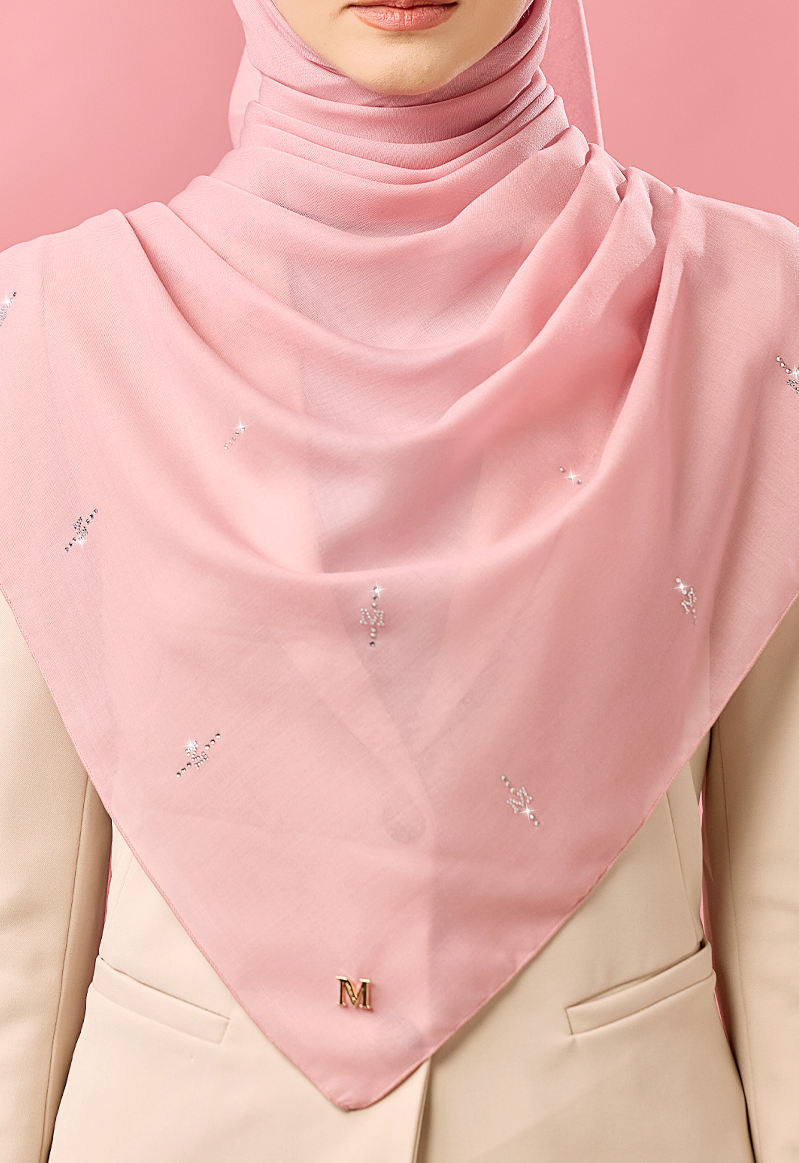SURI PLAIN STONE - DUSTY PINK