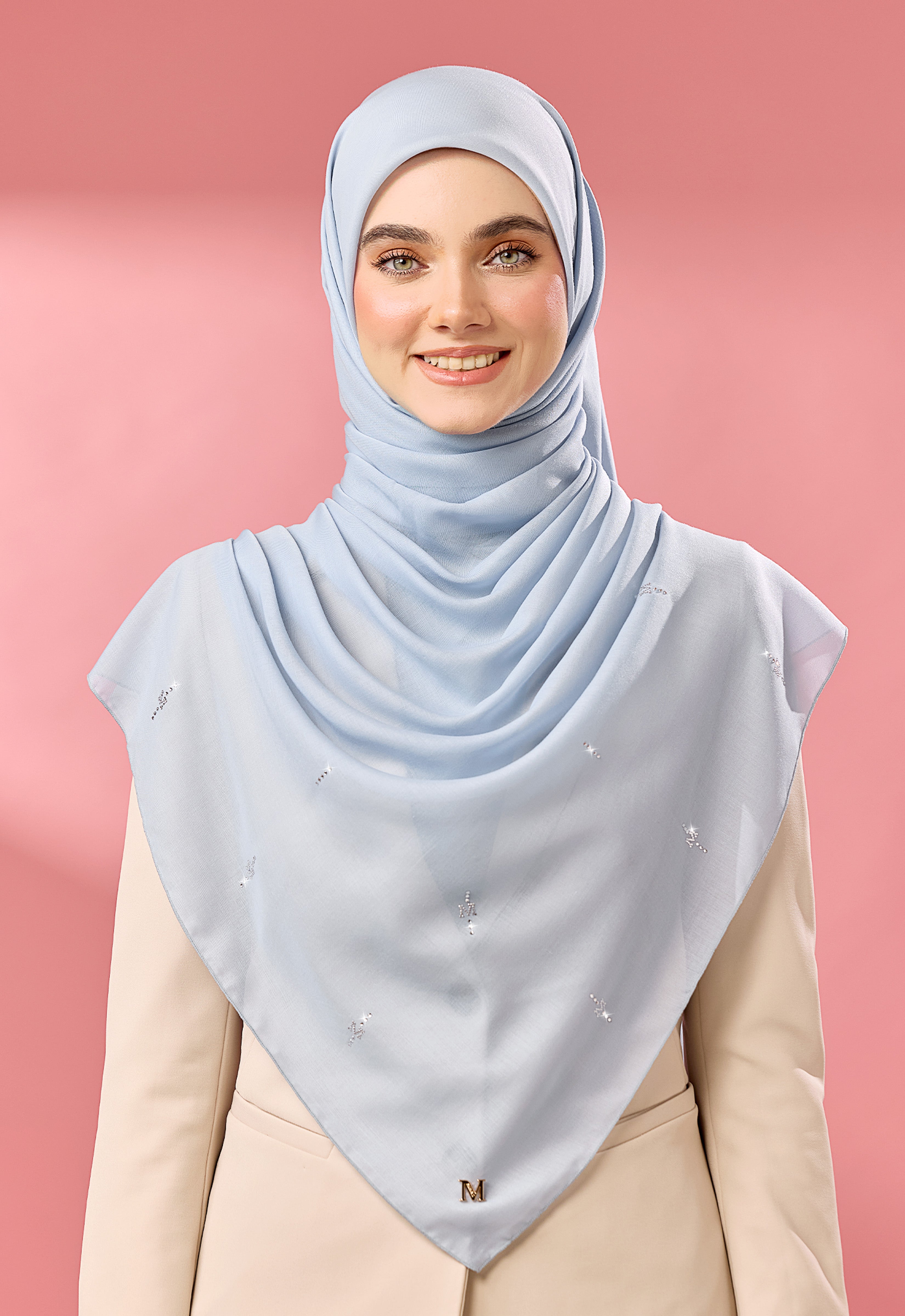 SURI PLAIN STONE - LIGHT BLUE