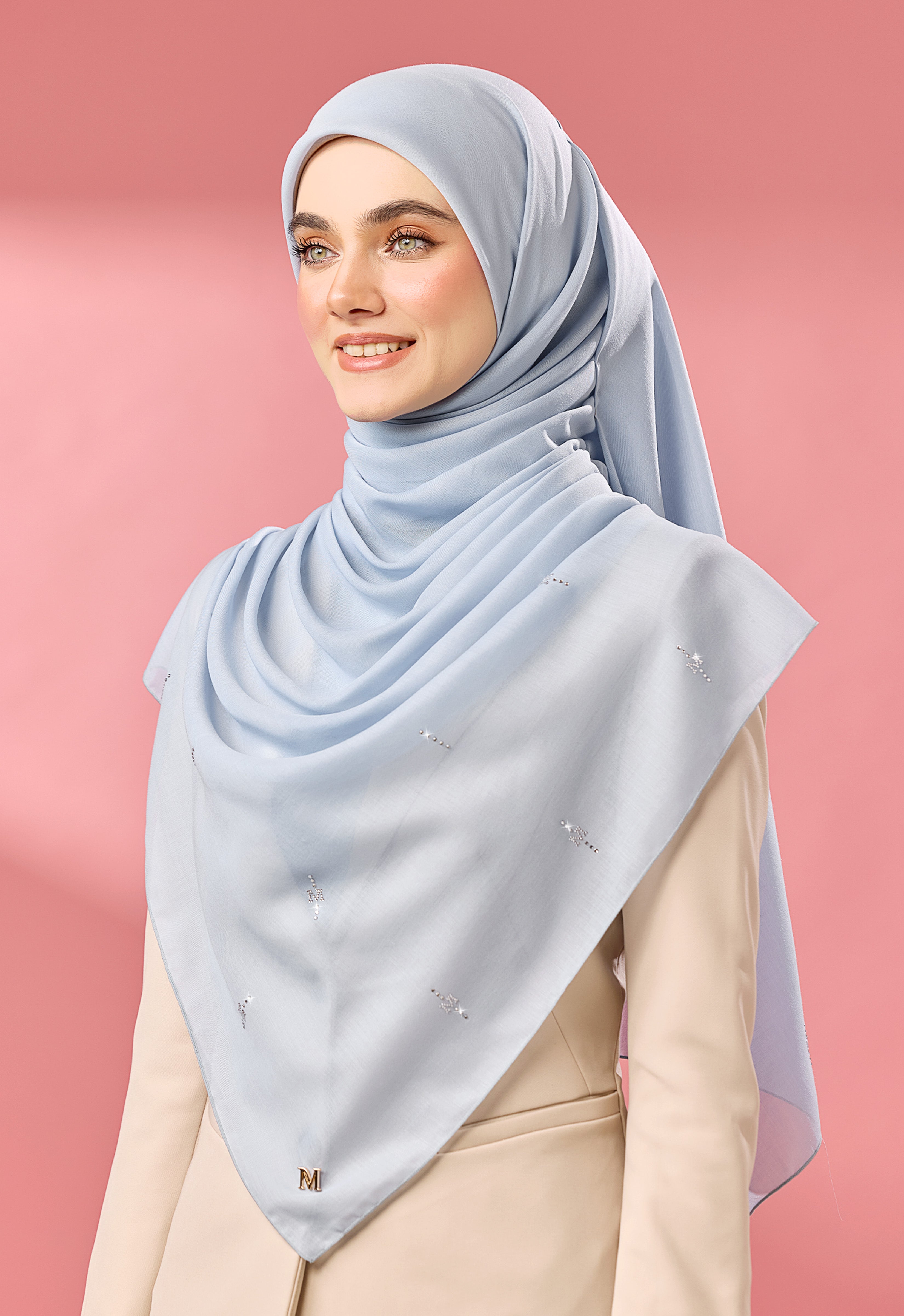SURI PLAIN STONE - LIGHT BLUE