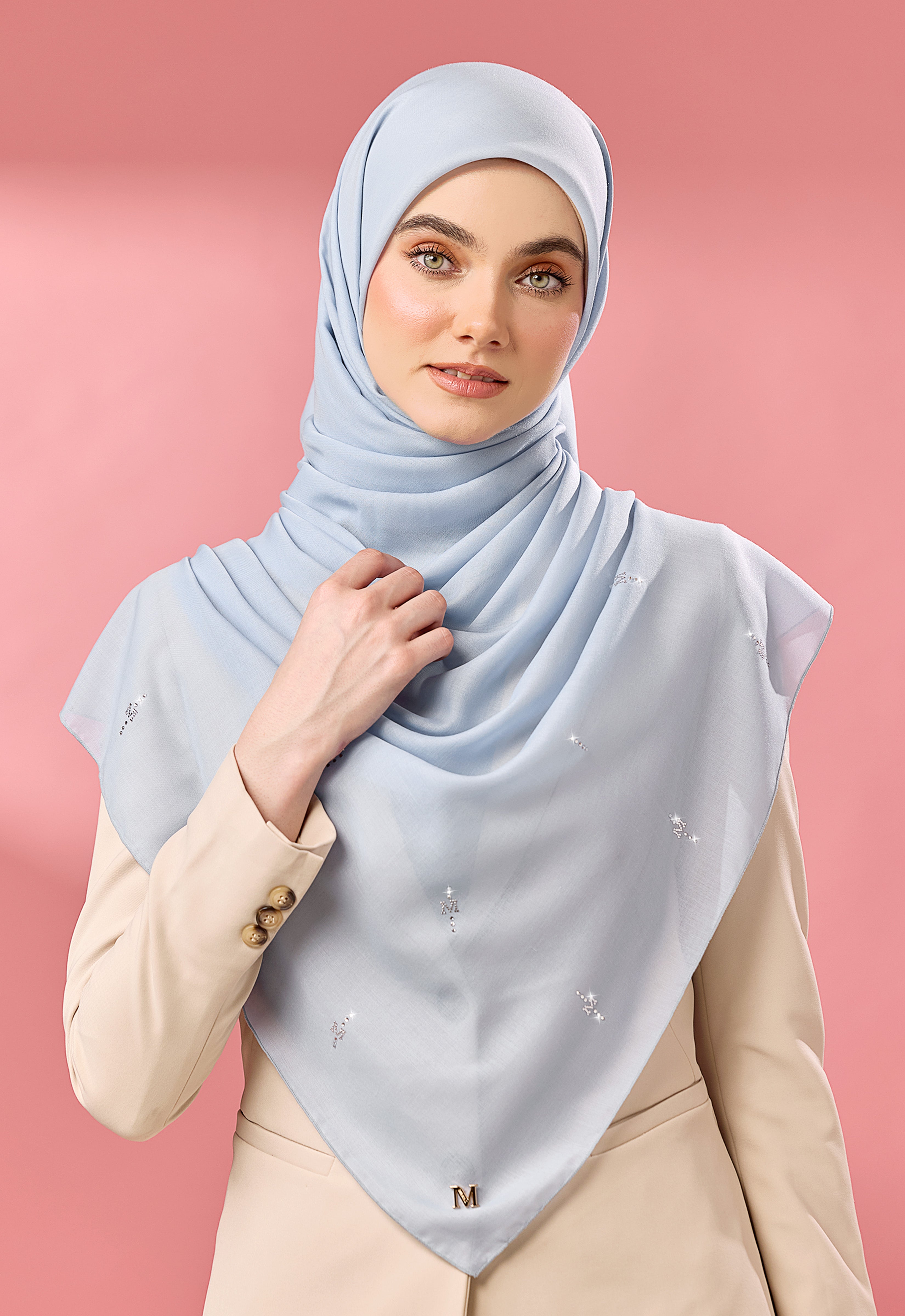 SURI PLAIN STONE - LIGHT BLUE