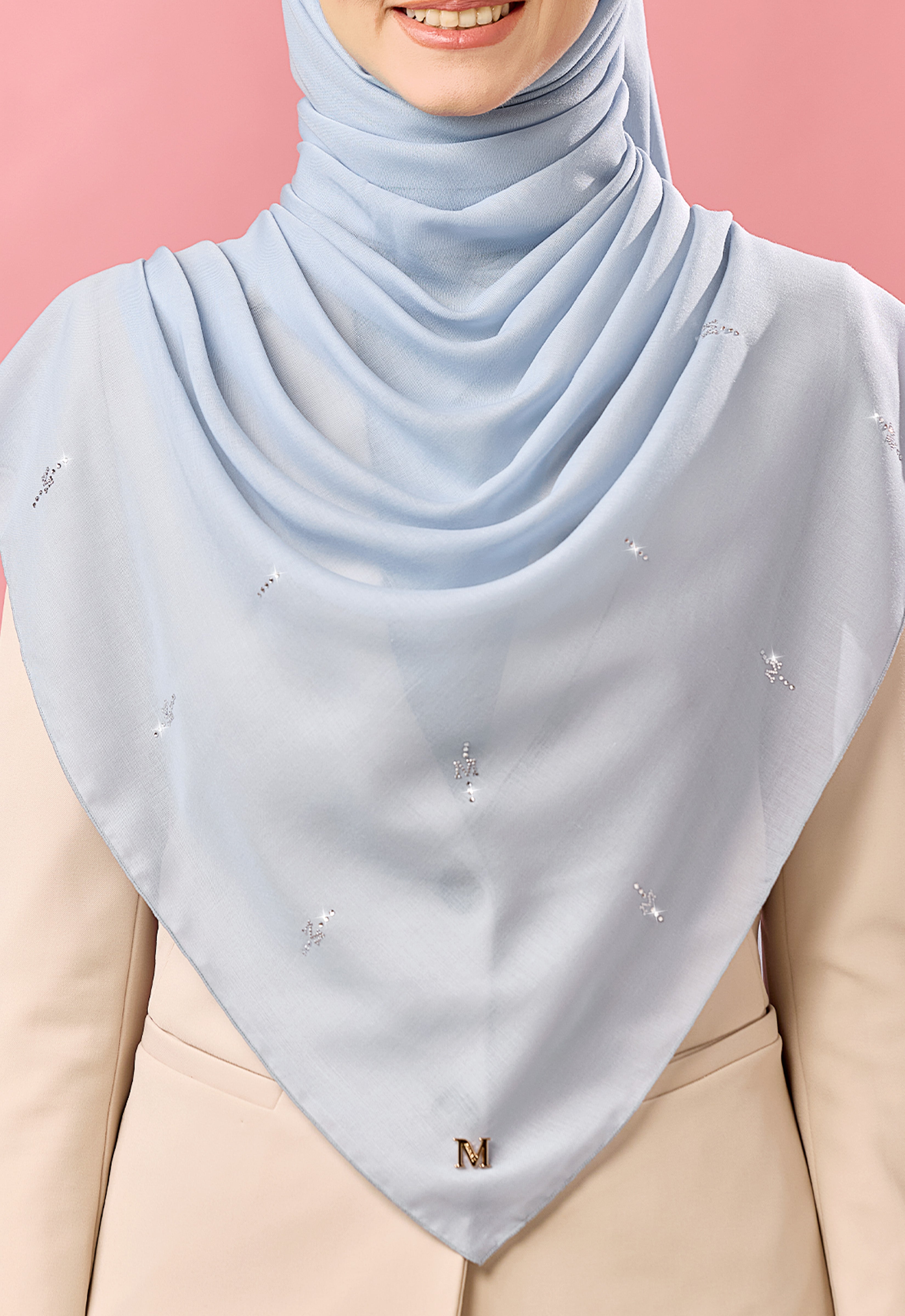 SURI PLAIN STONE - LIGHT BLUE