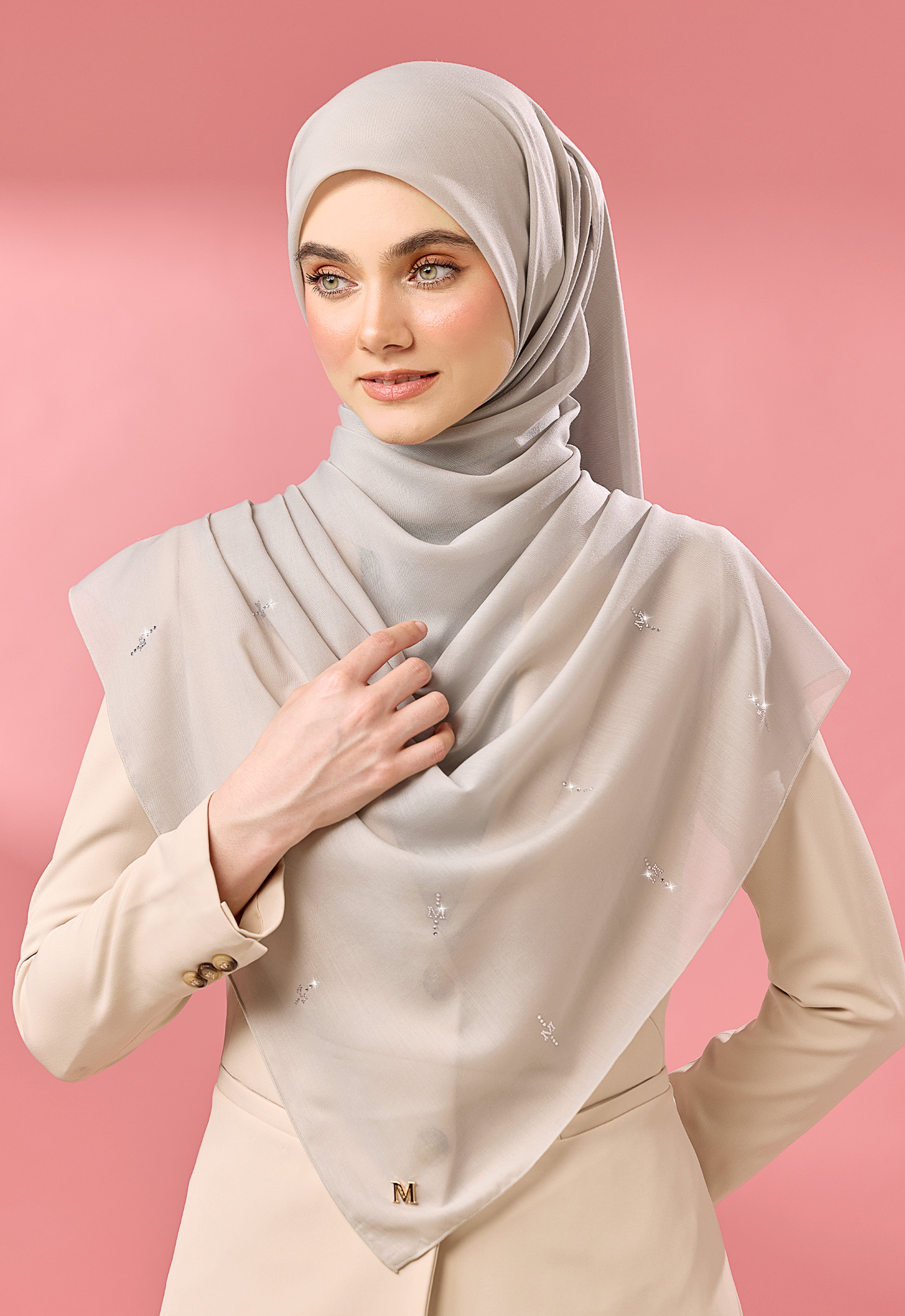 SURI PLAIN STONE - LIGHT GRAY
