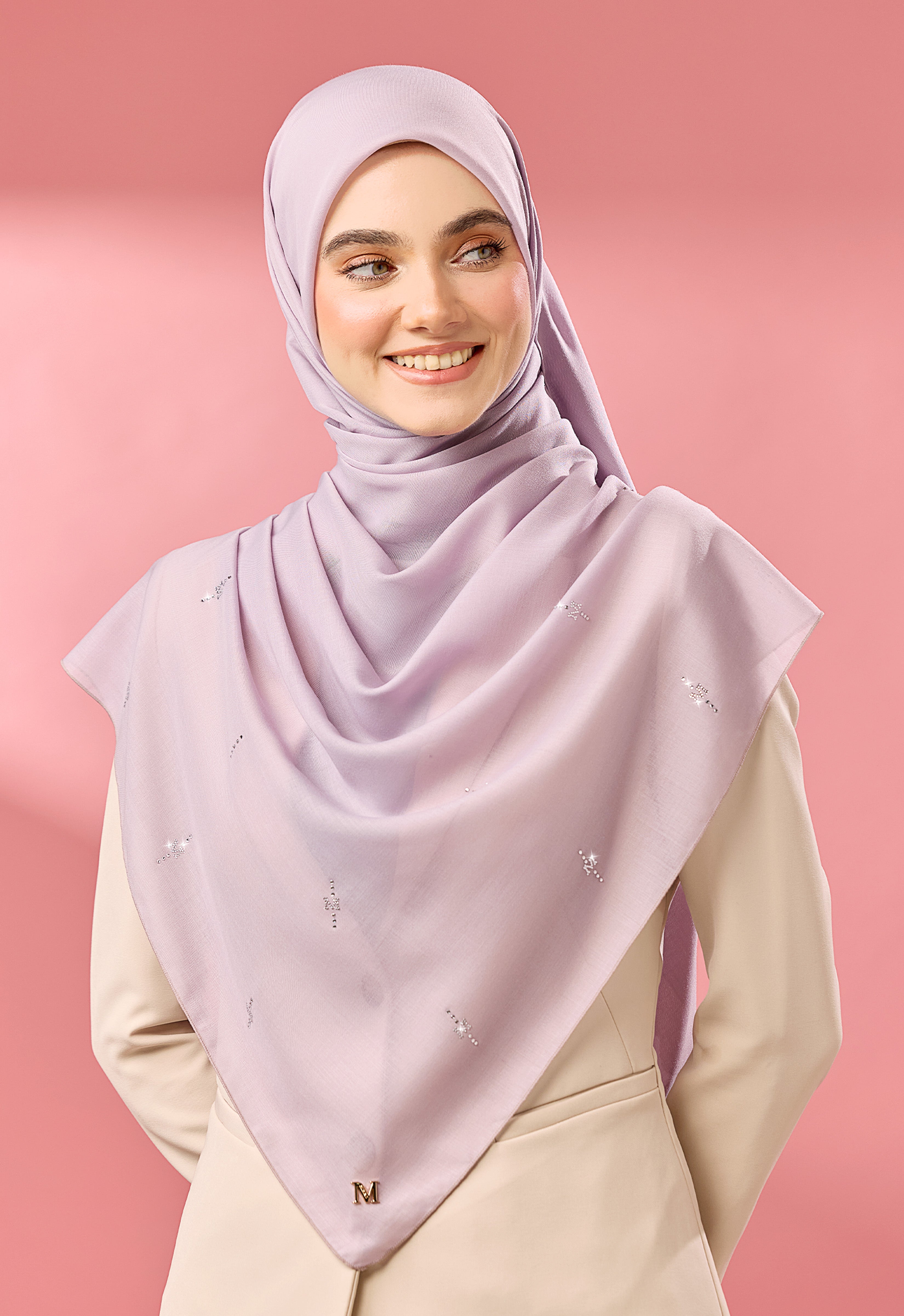 SURI PLAIN STONE - LIGHT PURPLE
