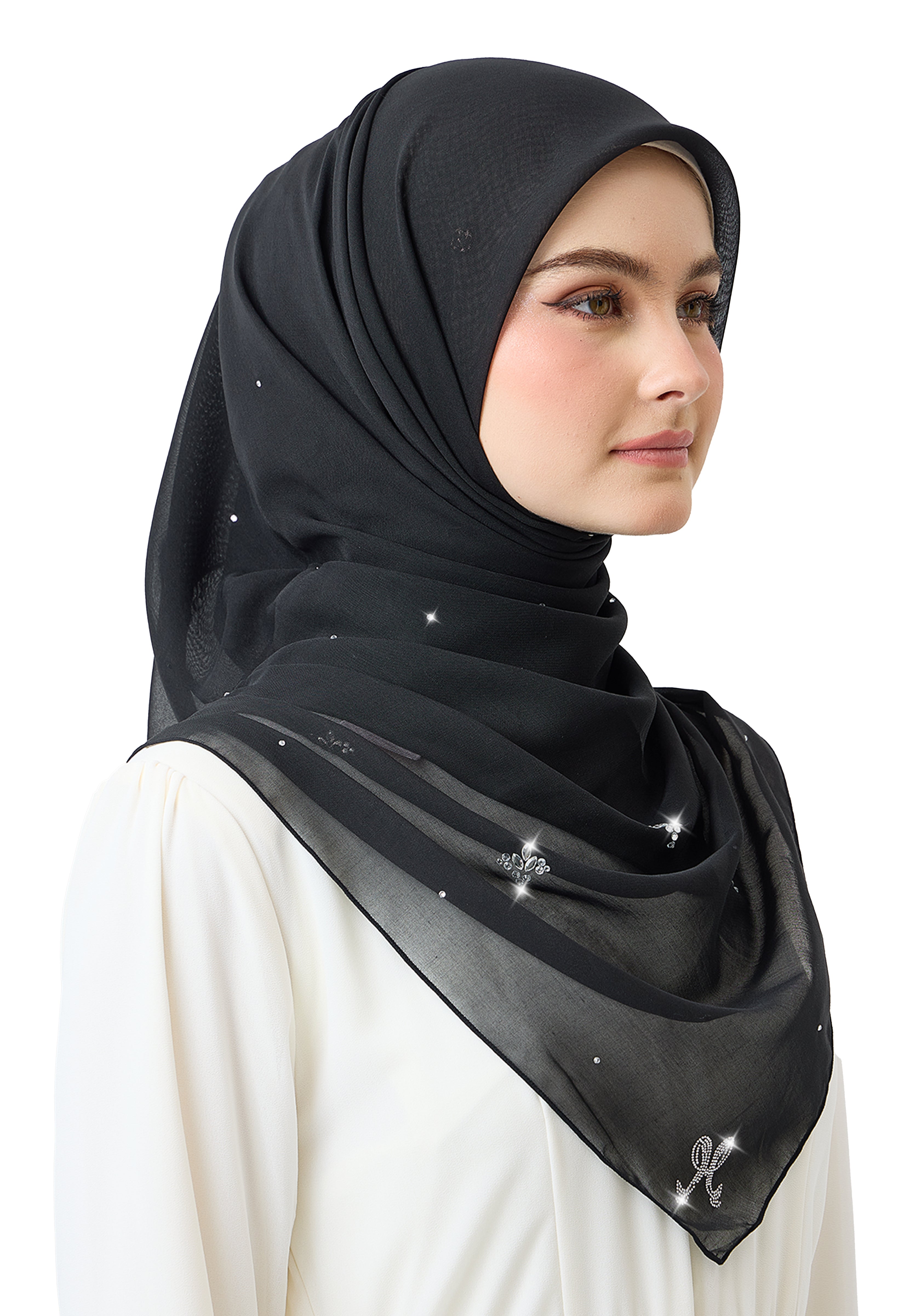 Lavender Plain Stone - Black