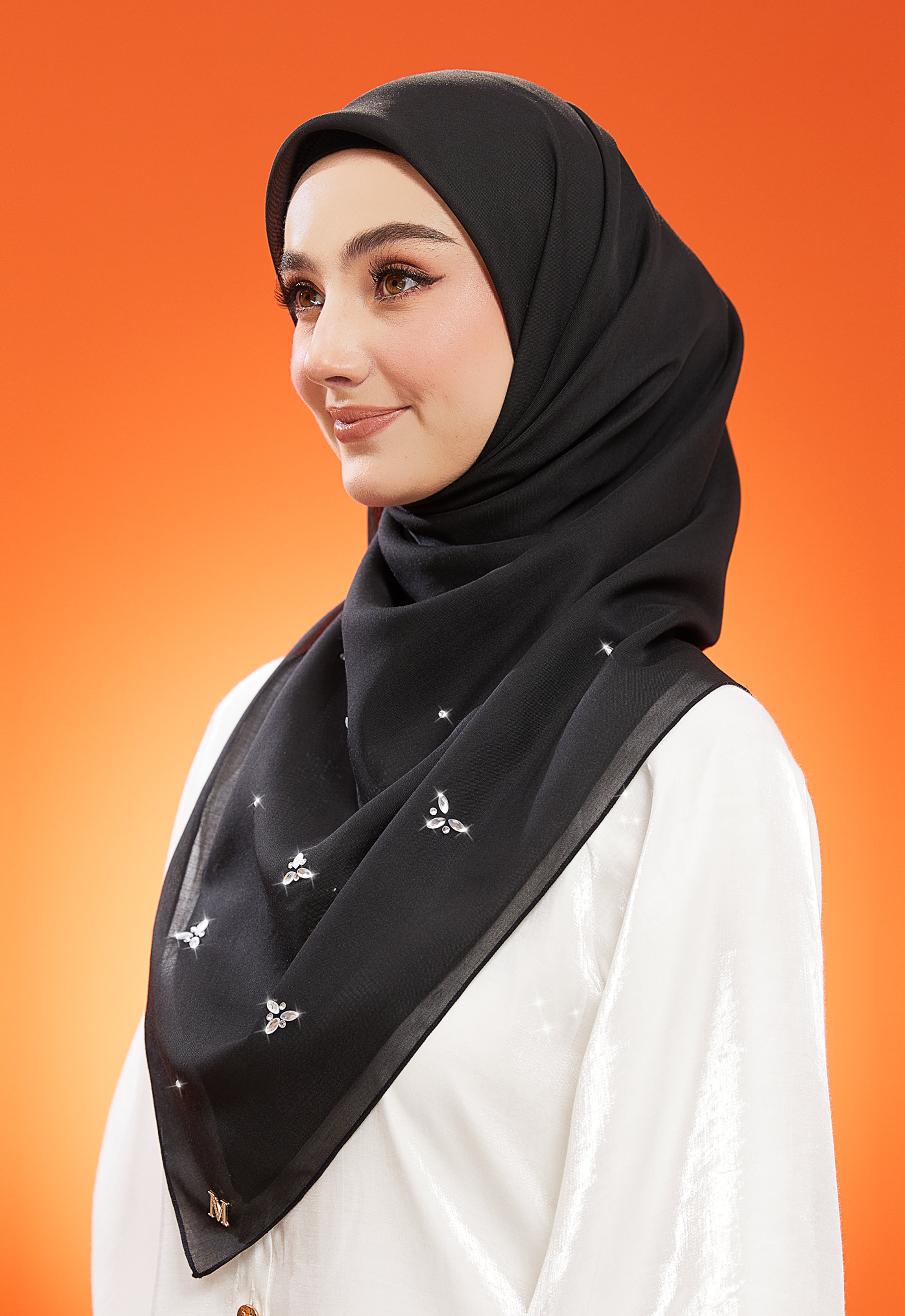 IRIS PLAIN STONE BAWAL - BLACK