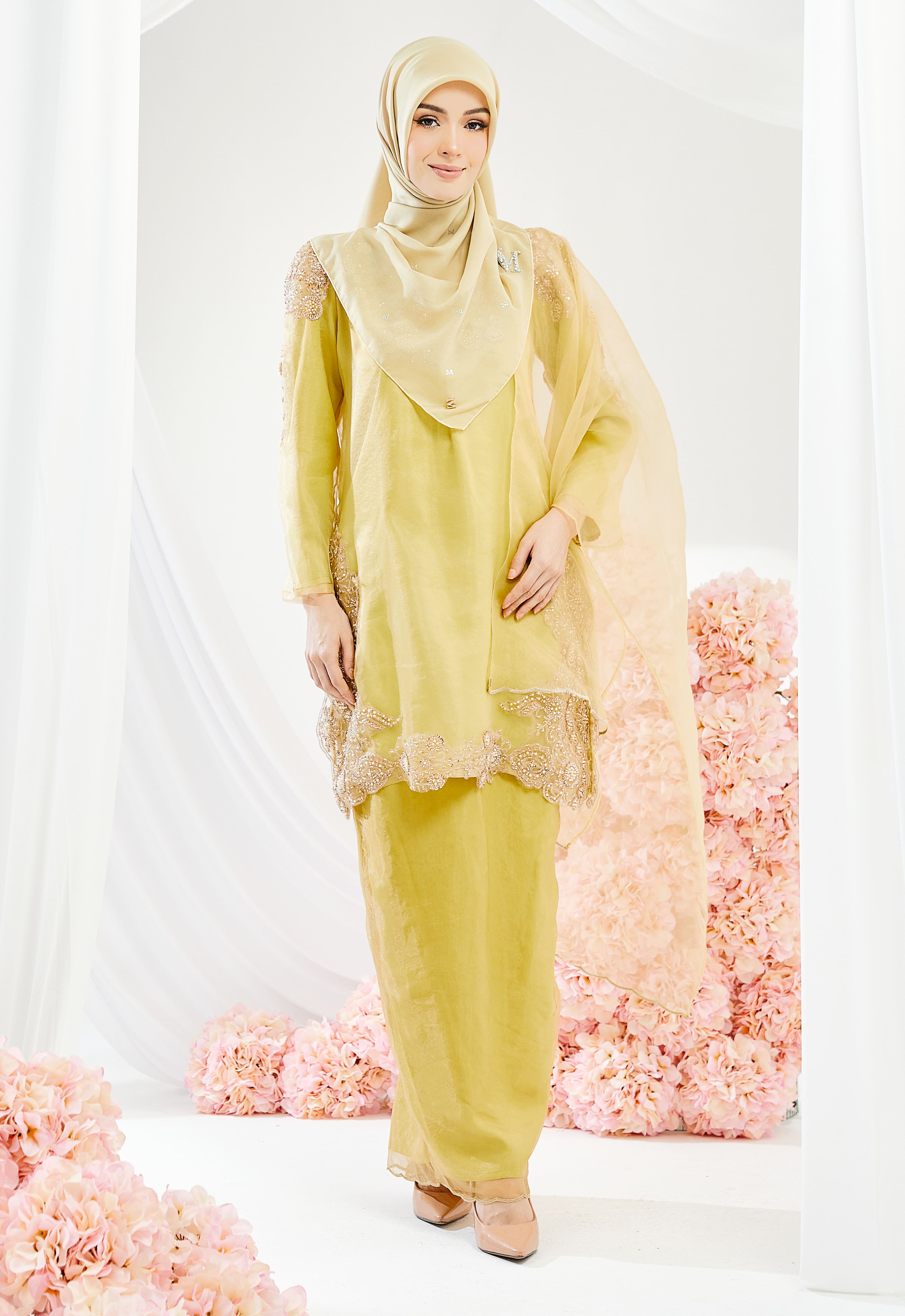 CENDANA KURUNG - LIME GREEN