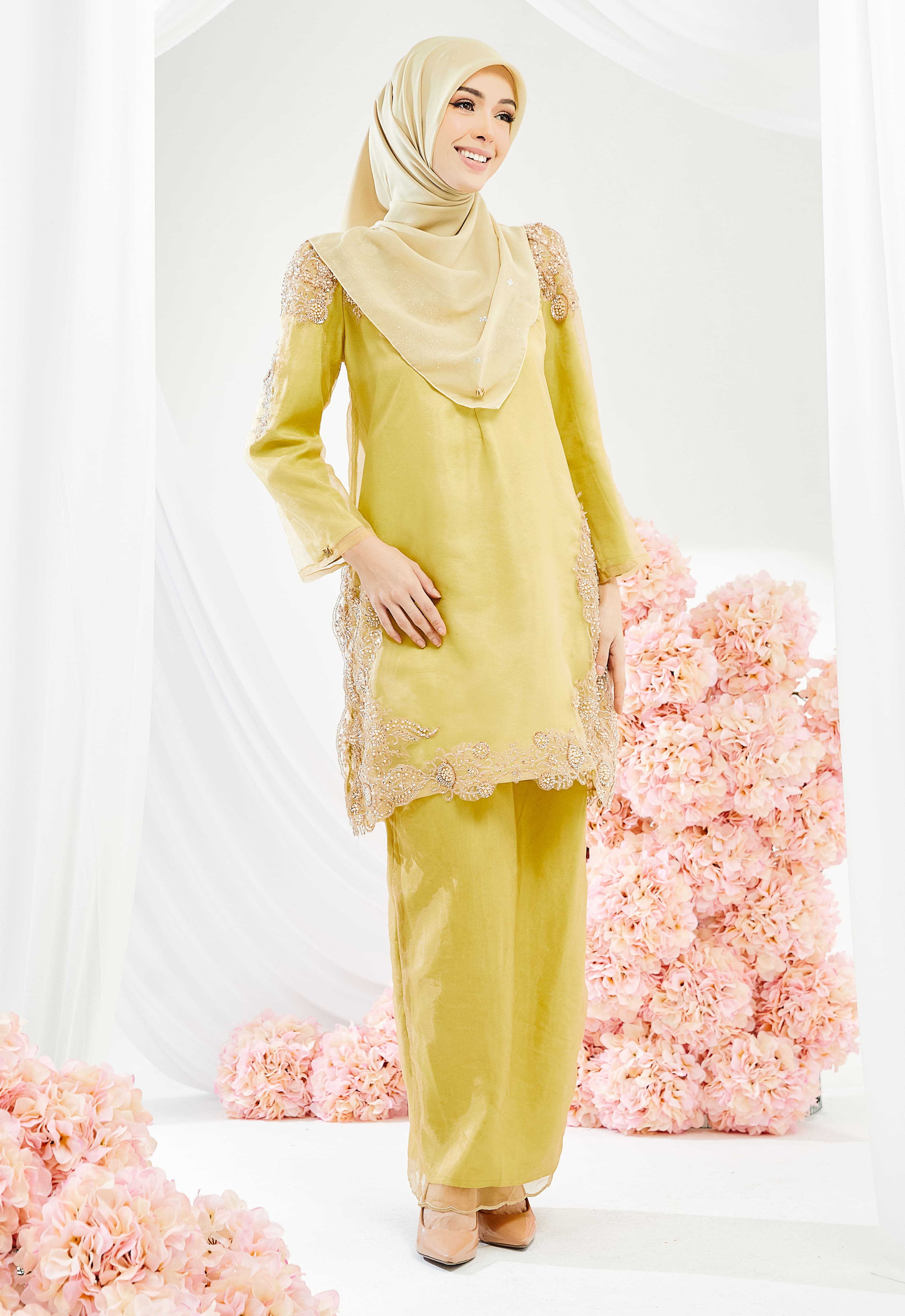 CENDANA KURUNG - LIME GREEN