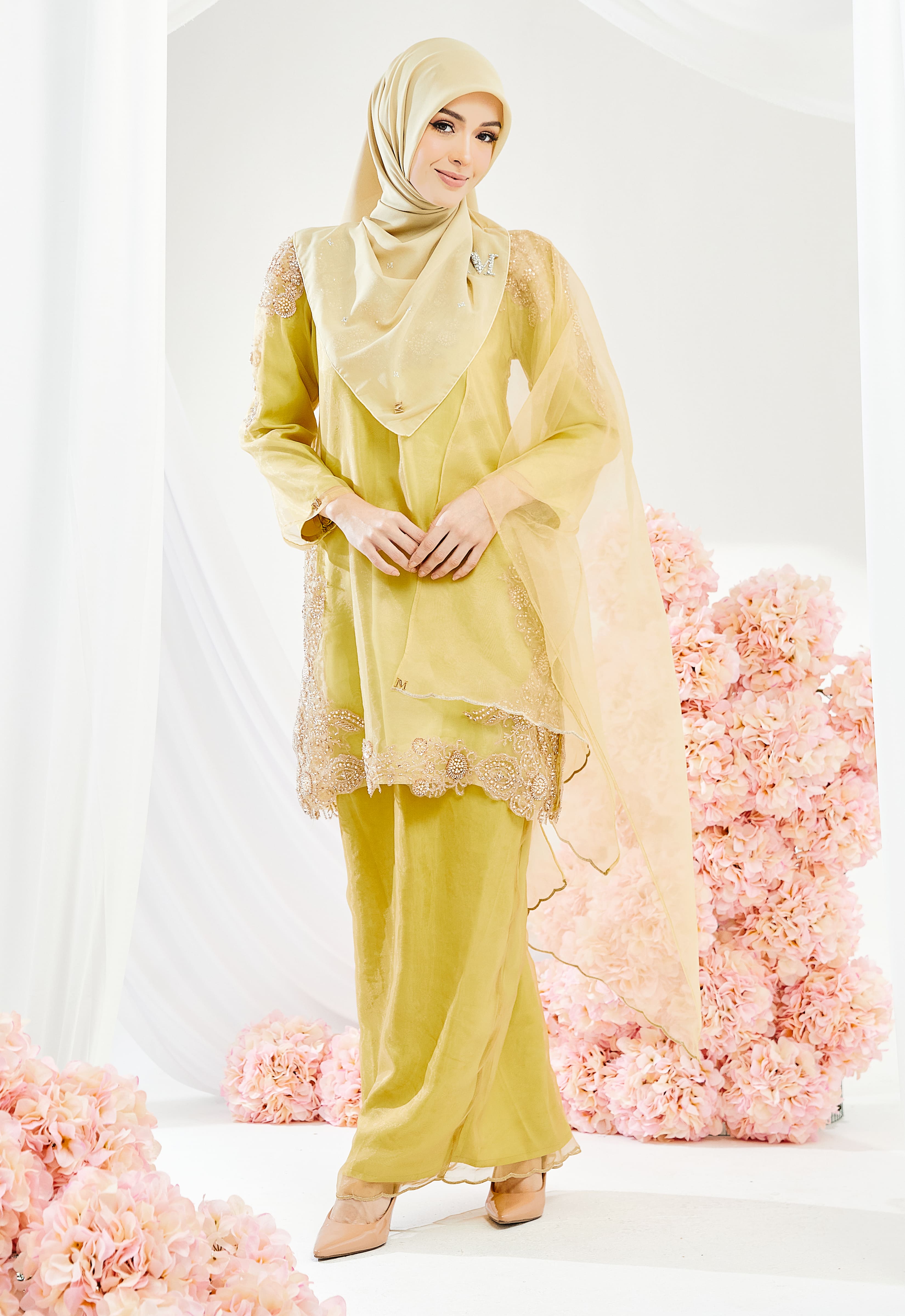 CENDANA KURUNG - LIME GREEN