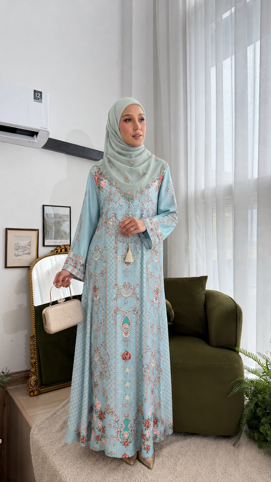 MINAZ JALABIYA | QAMRA PRINTED JALABIYA