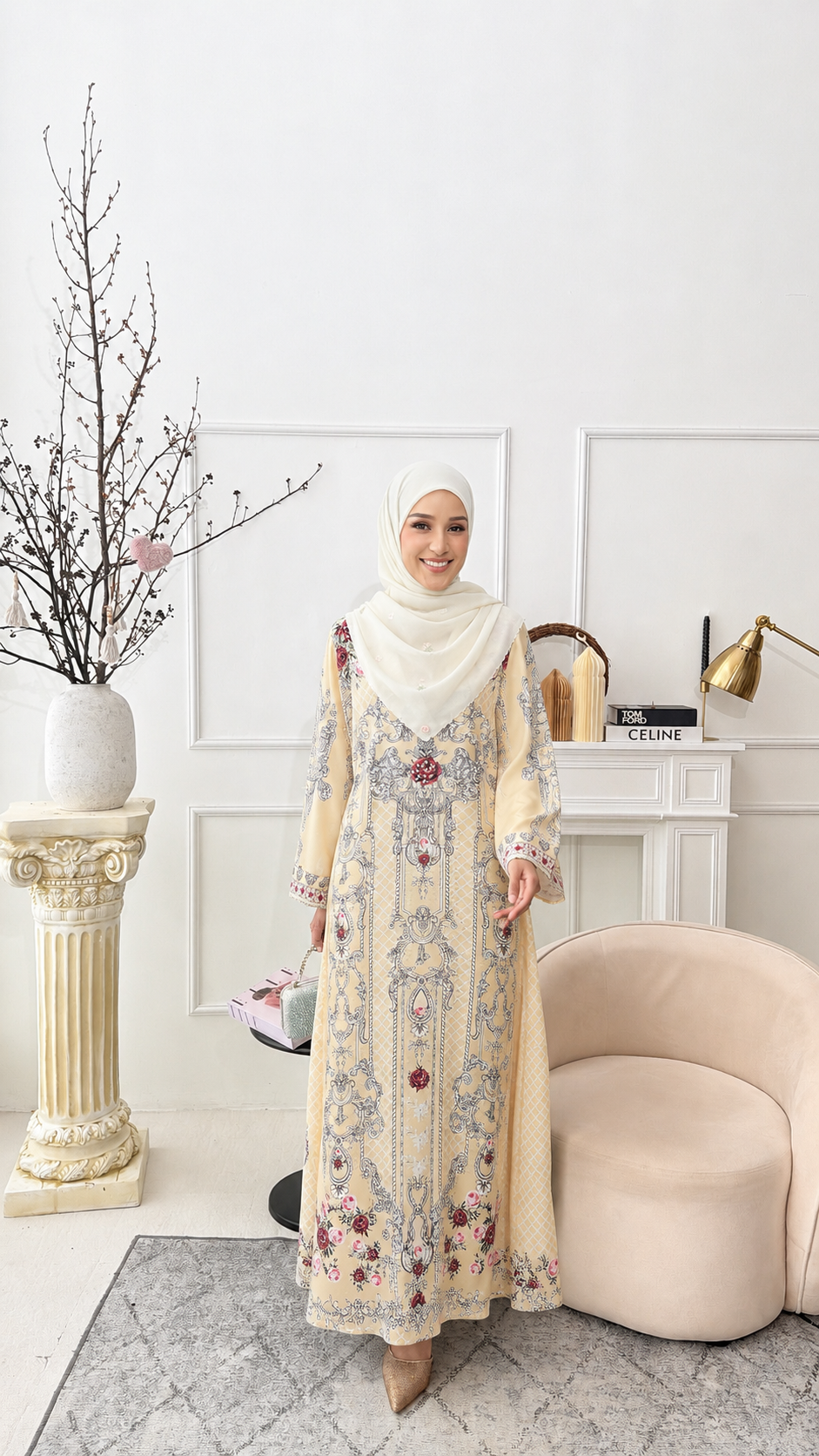 MINAZ JALABIYA | QAMRA PRINTED JALABIYA
