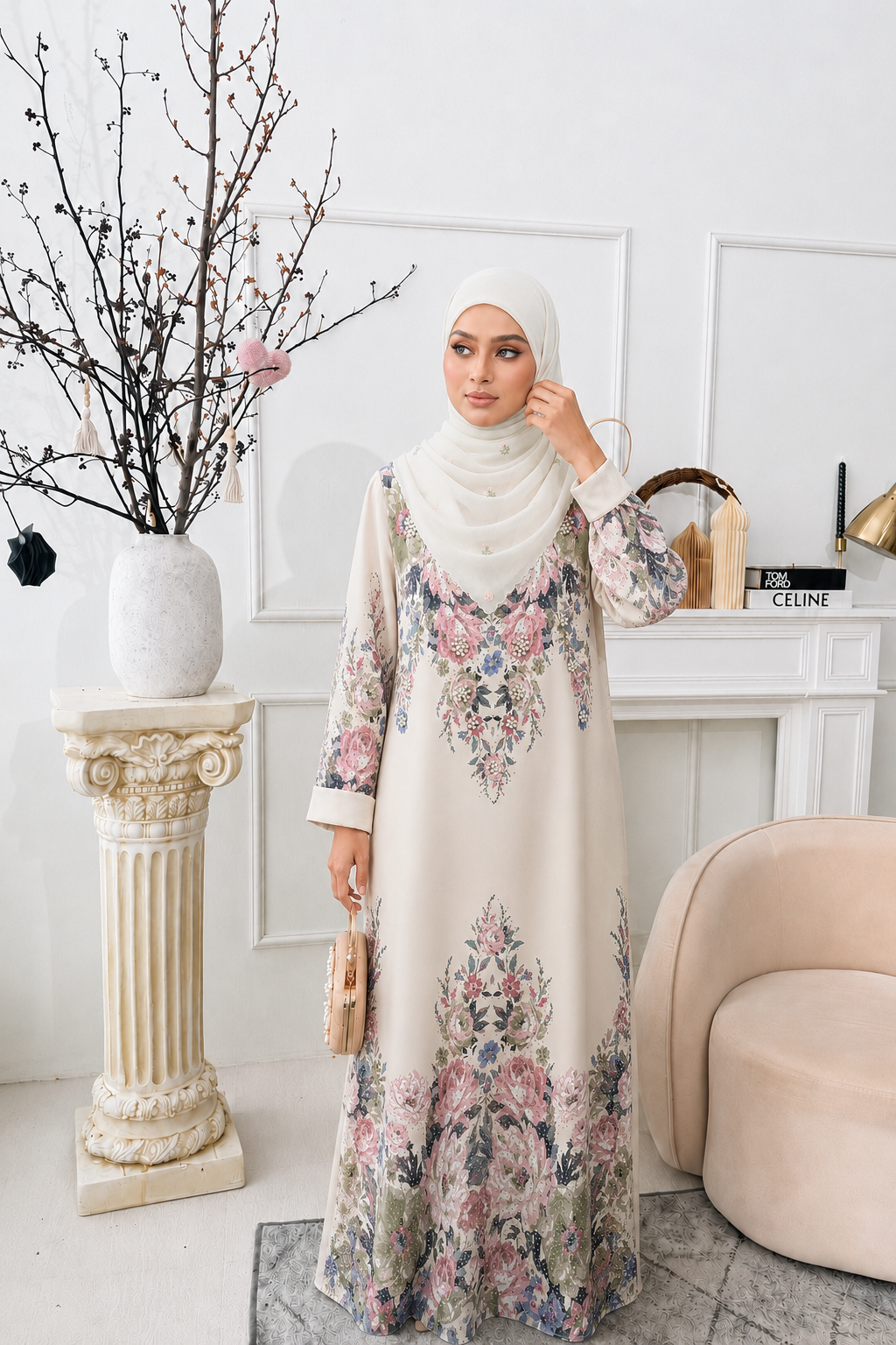 MINAZ JALABIYA | ETTRA PRINTED JALABIYA