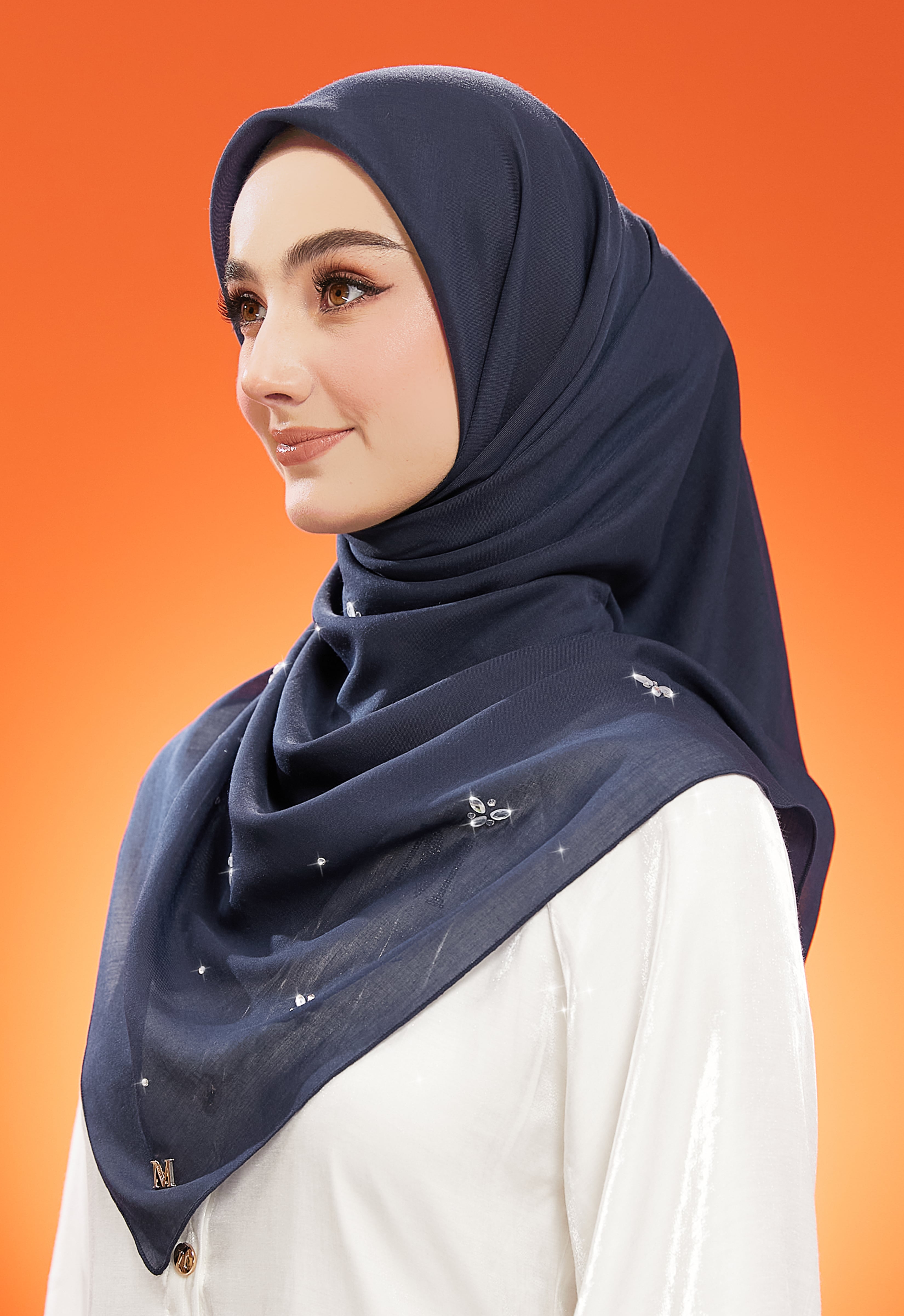 IRIS PLAIN STONE BAWAL - DARK BLUE