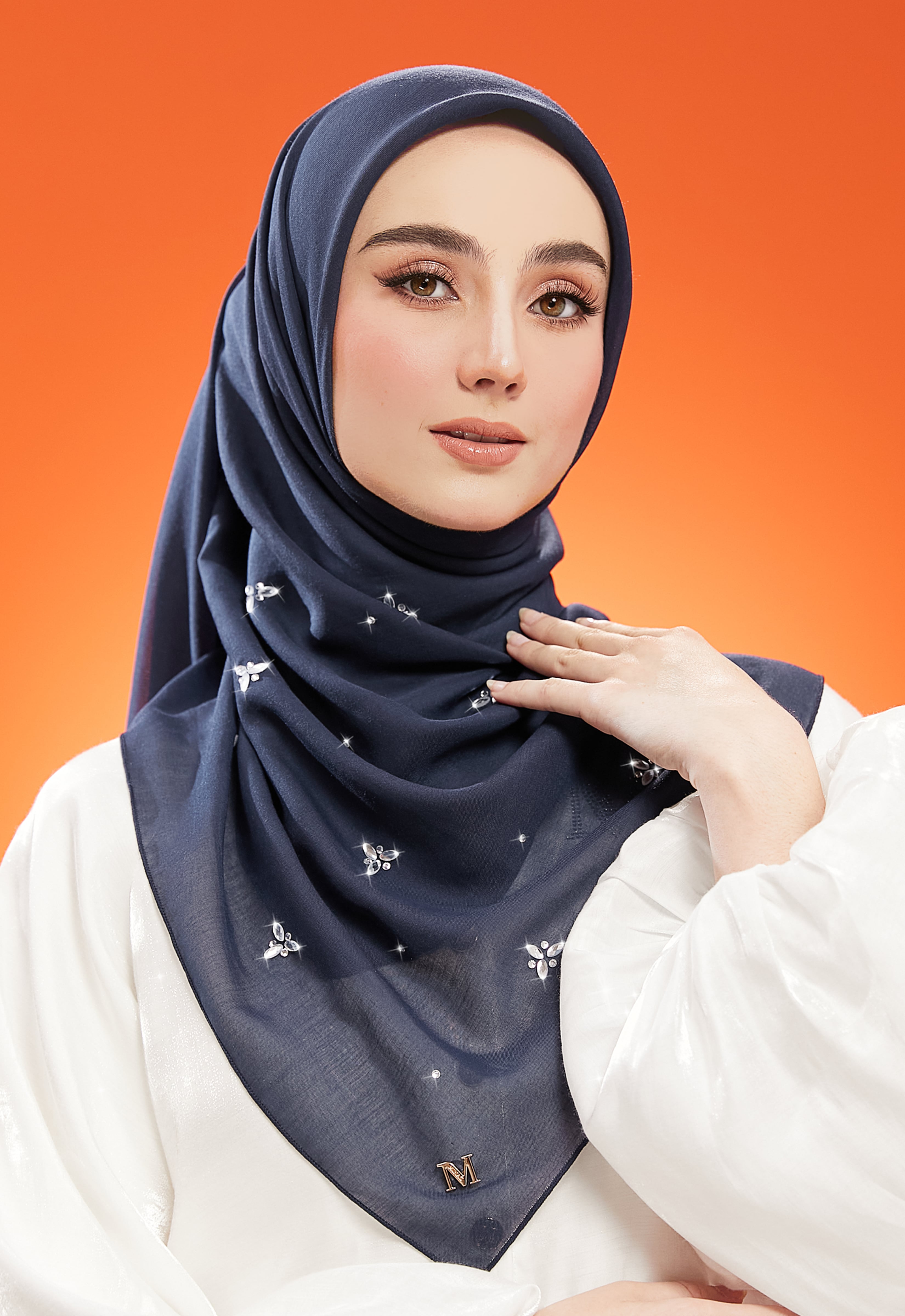 IRIS PLAIN STONE BAWAL - DARK BLUE