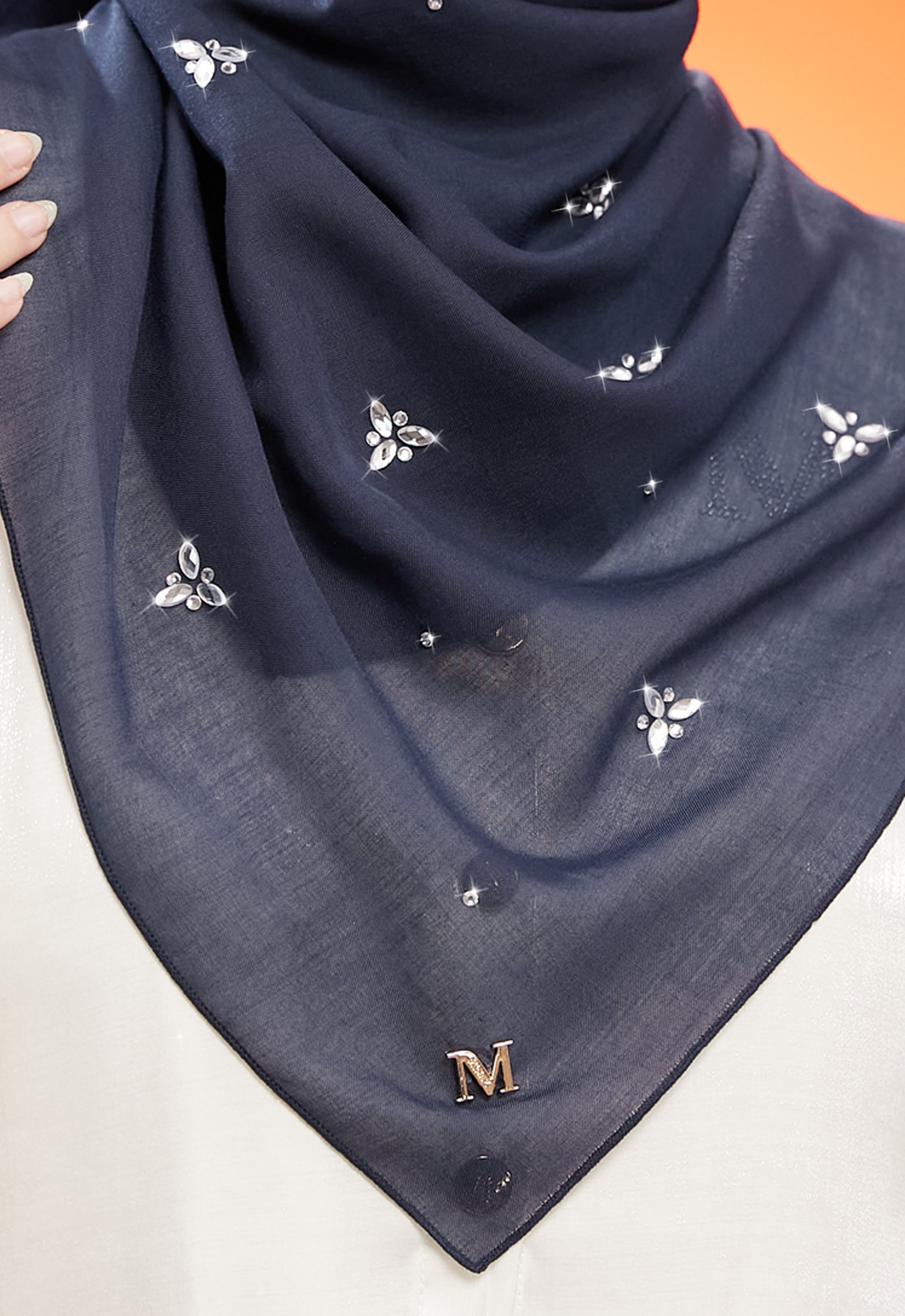 IRIS PLAIN STONE BAWAL - DARK BLUE