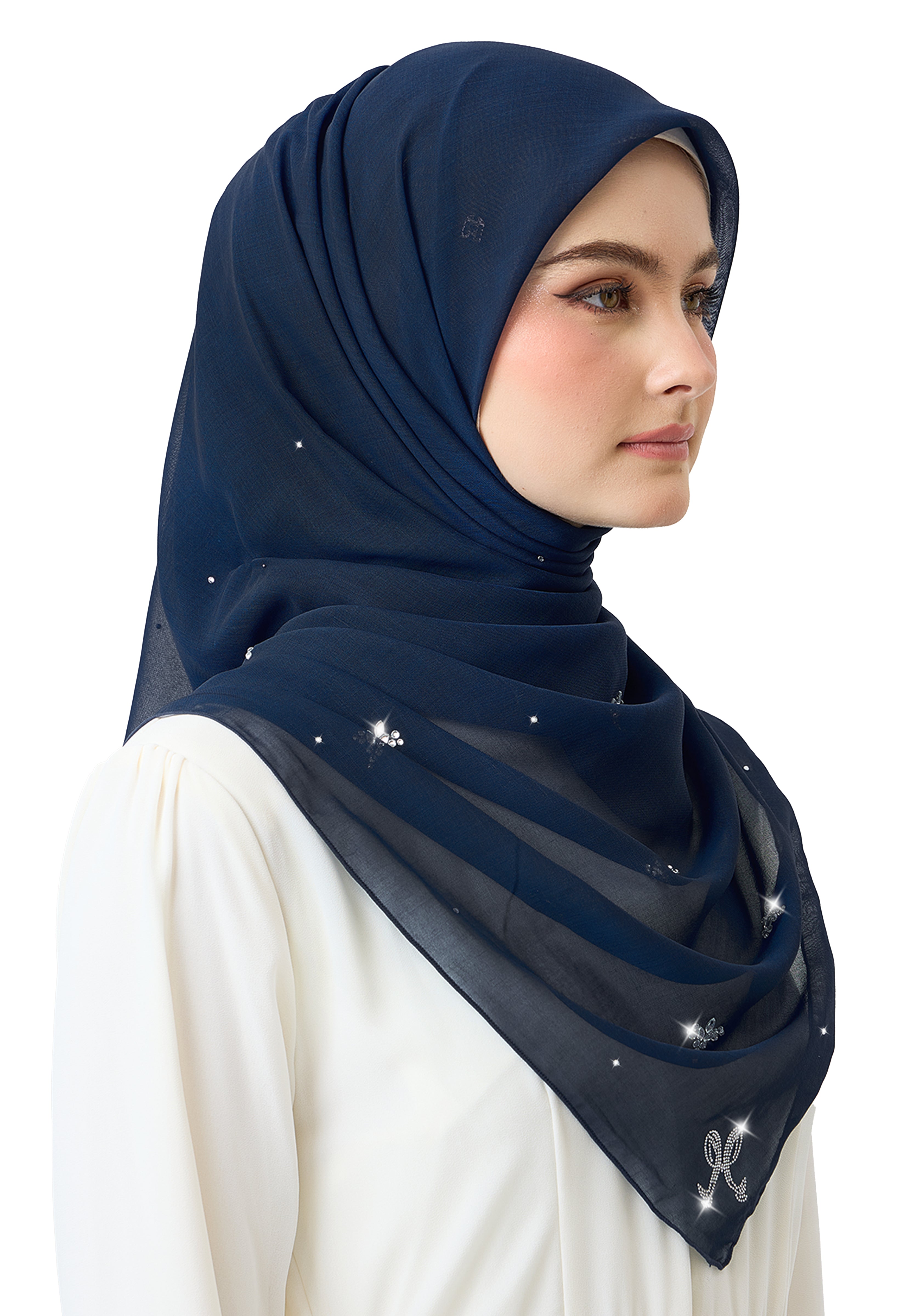 Lavender Plain Stone - Dark Blue
