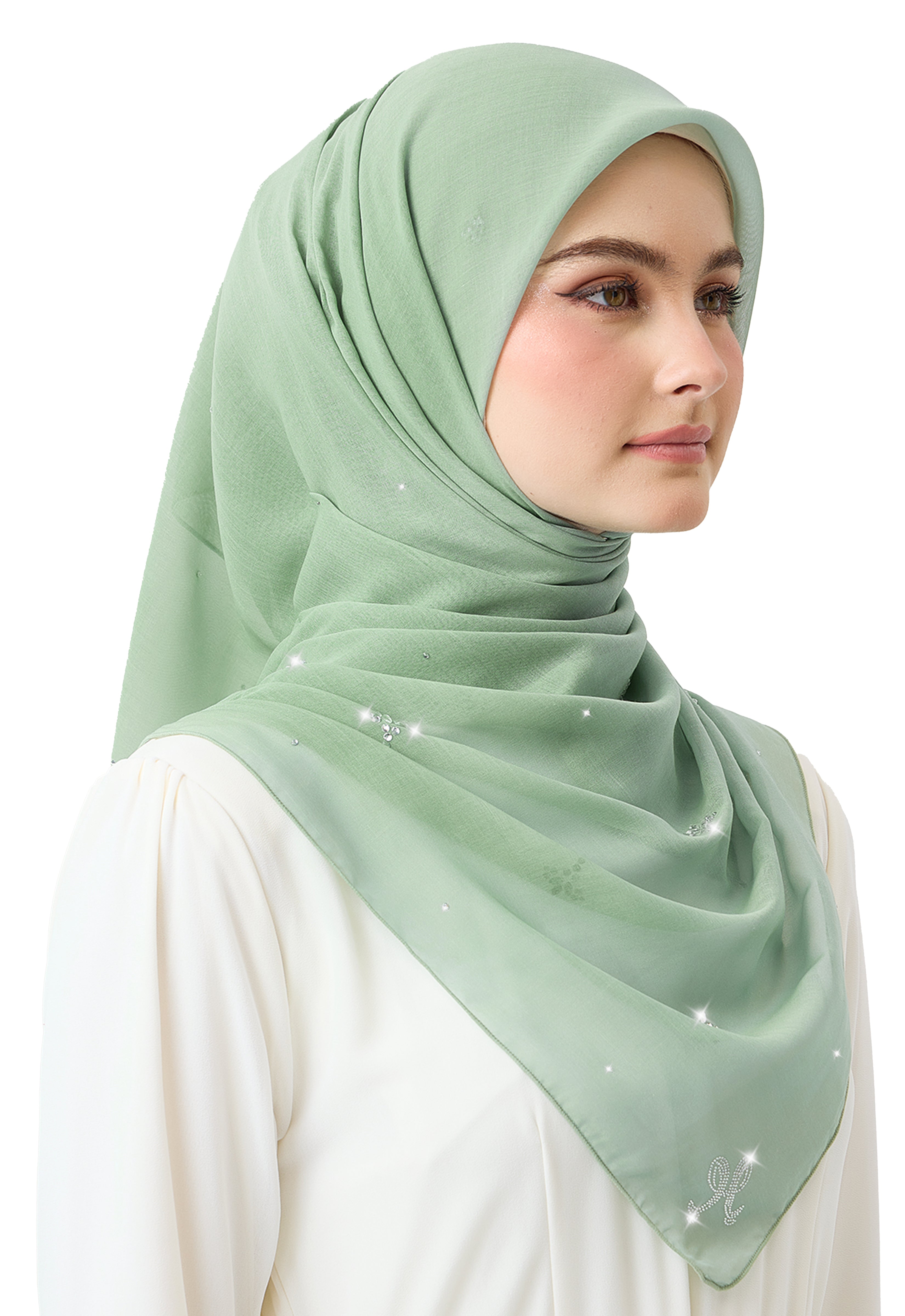 Lavender Plain Stone - Dusty Green