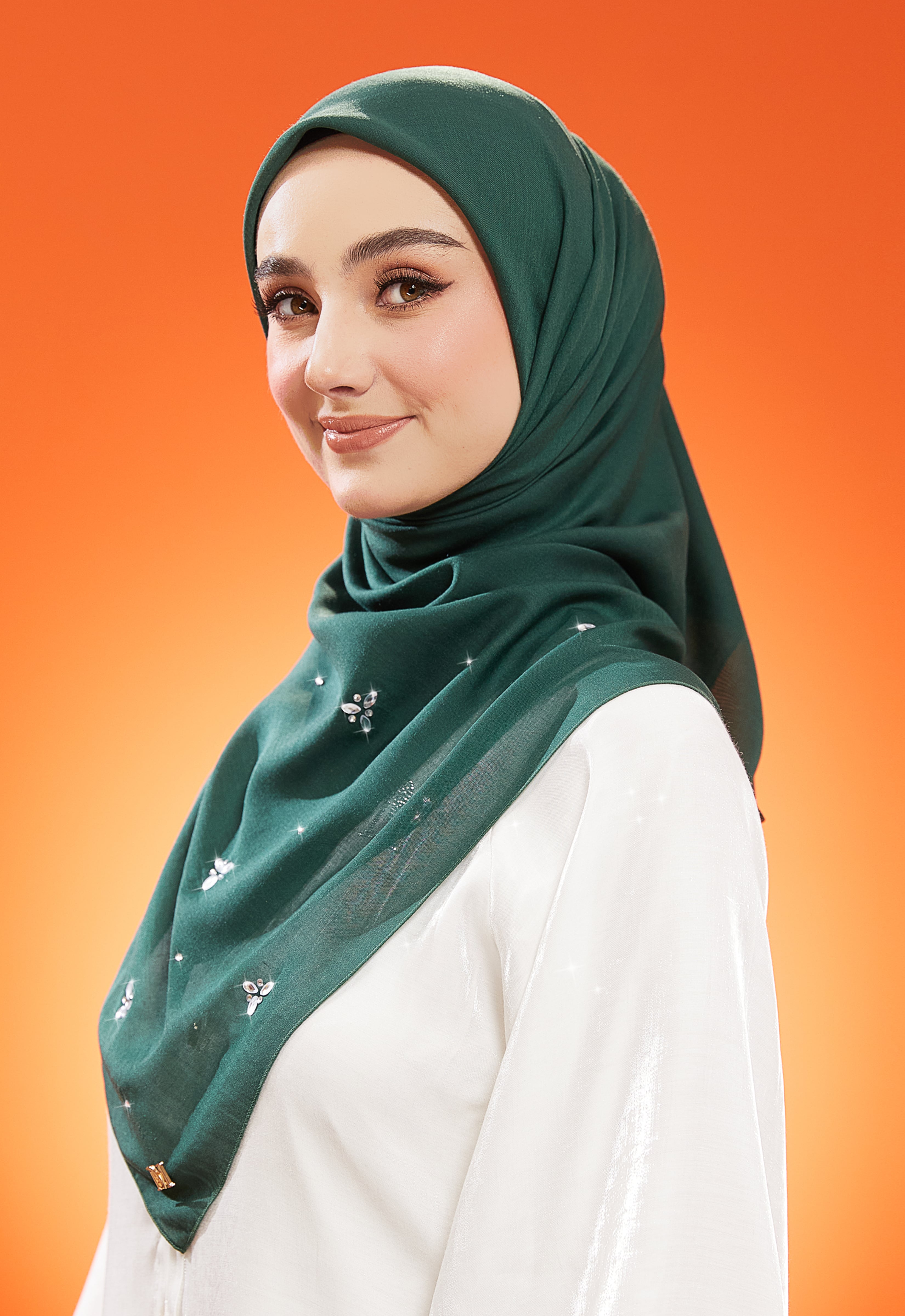 IRIS PLAIN STONE BAWAL - EMERALD GREEN