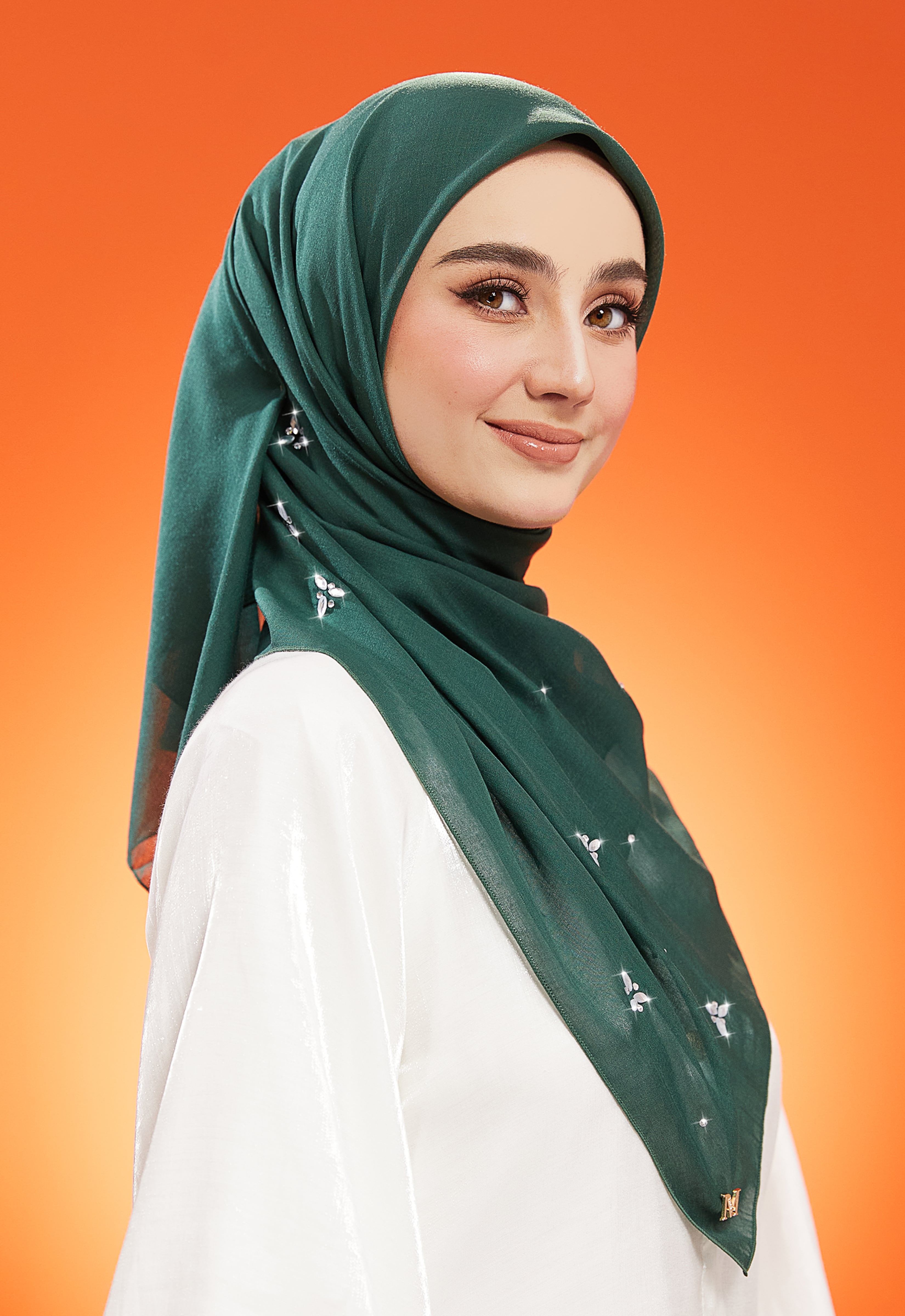 IRIS PLAIN STONE BAWAL - EMERALD GREEN