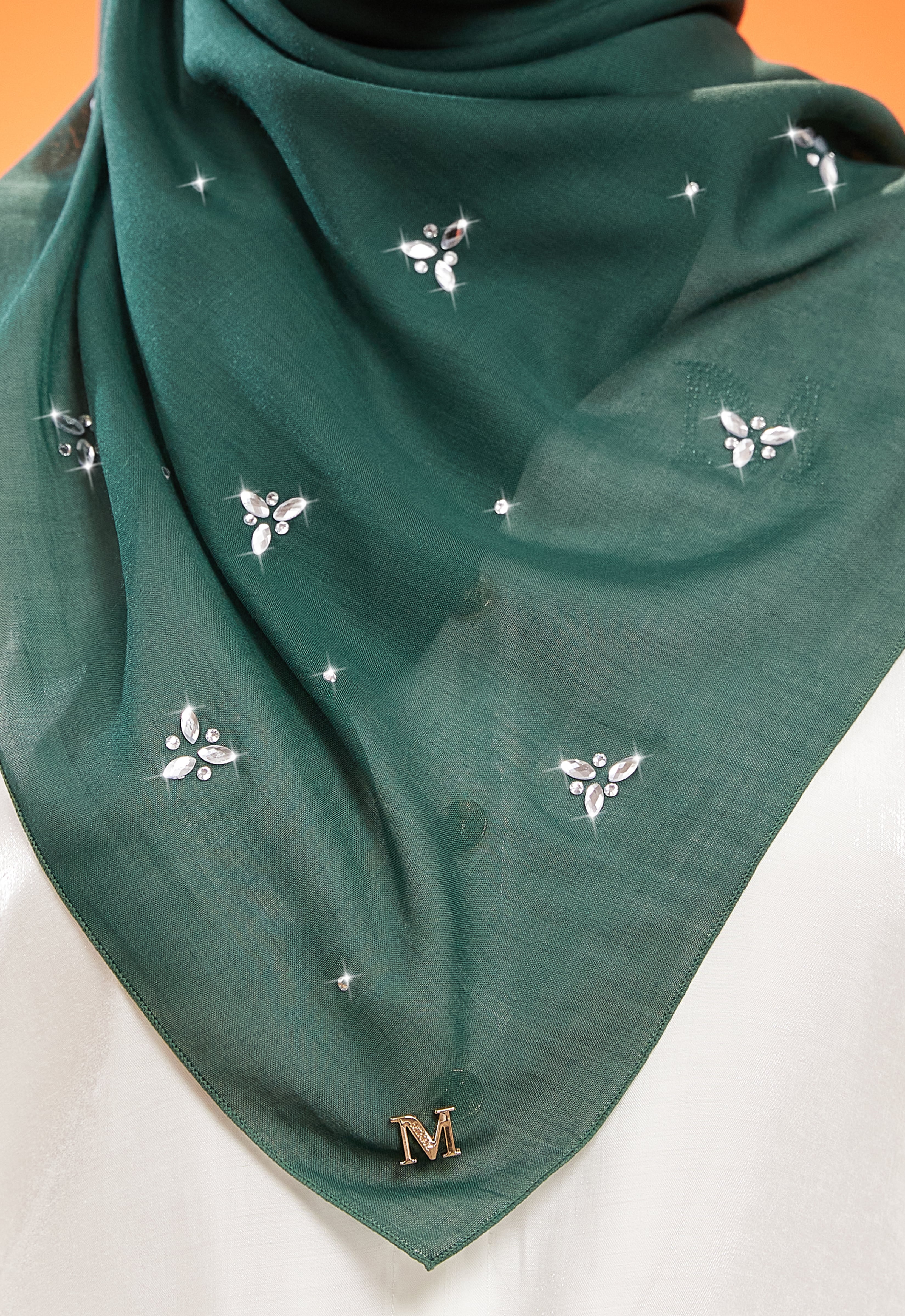 IRIS PLAIN STONE BAWAL - EMERALD GREEN