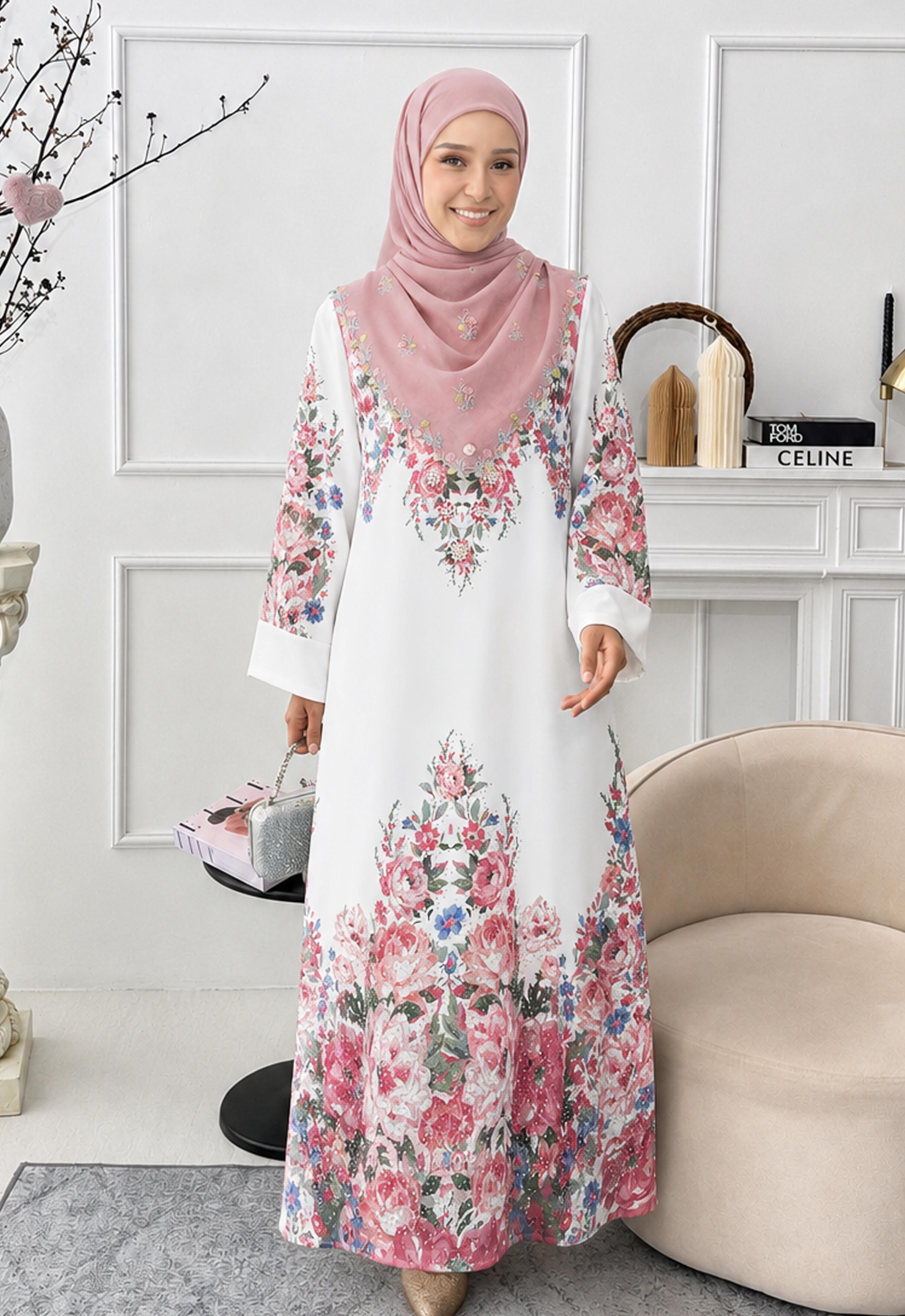 MINAZ JALABIYA | ETTRA PRINTED JALABIYA