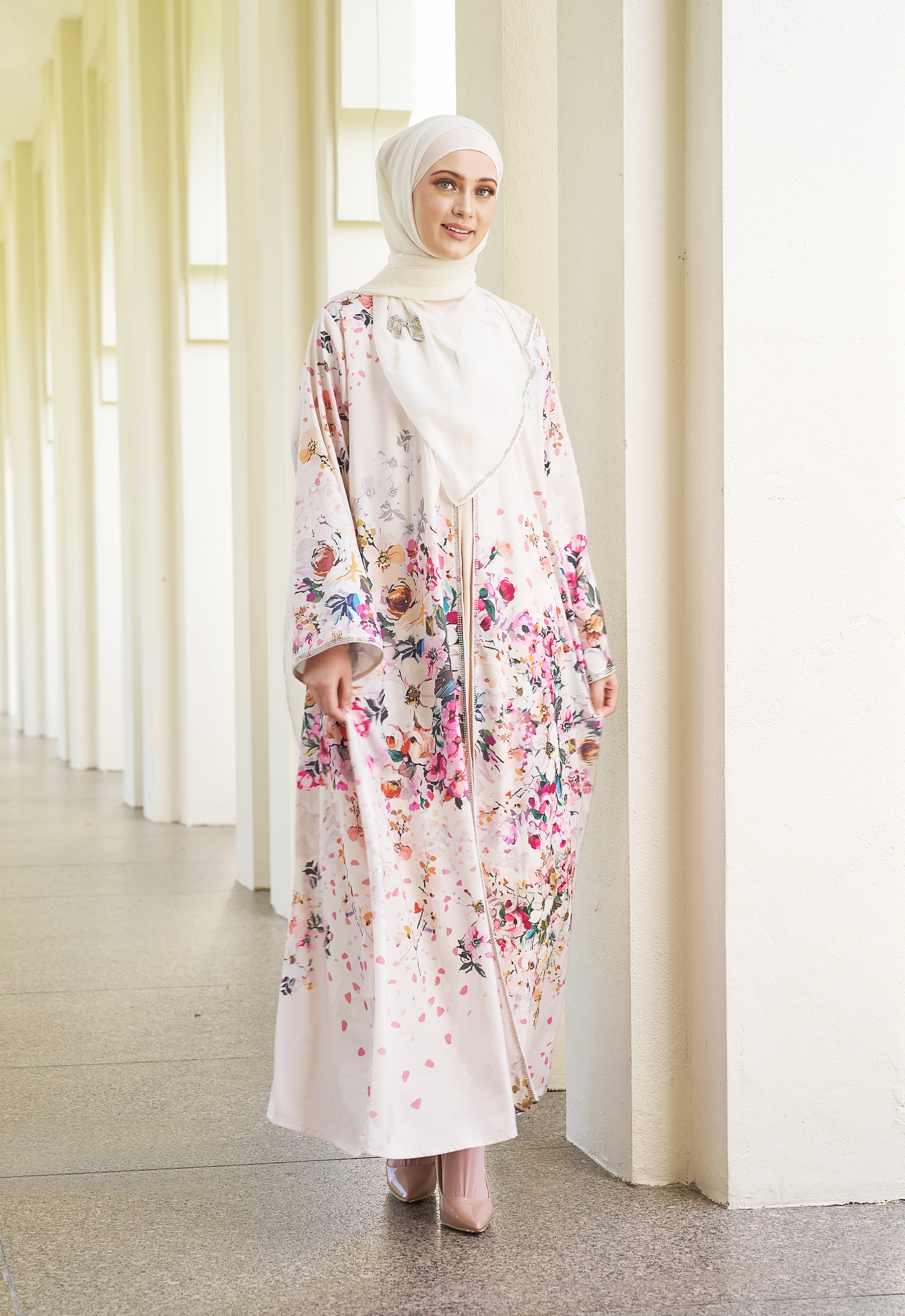 JIWA PRINTED LUXE ABAYA - FIONA