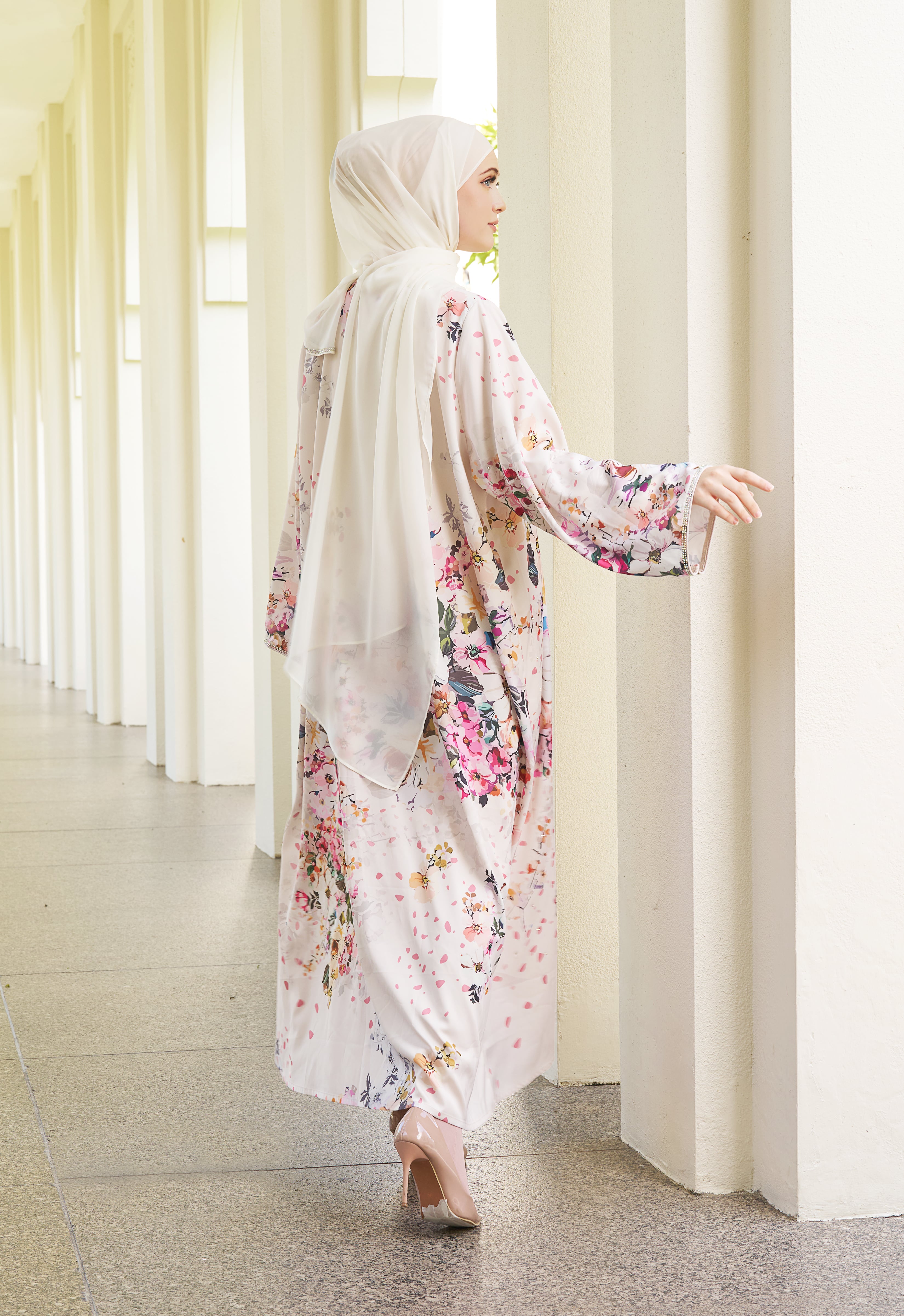 JIWA PRINTED LUXE ABAYA - FIONA