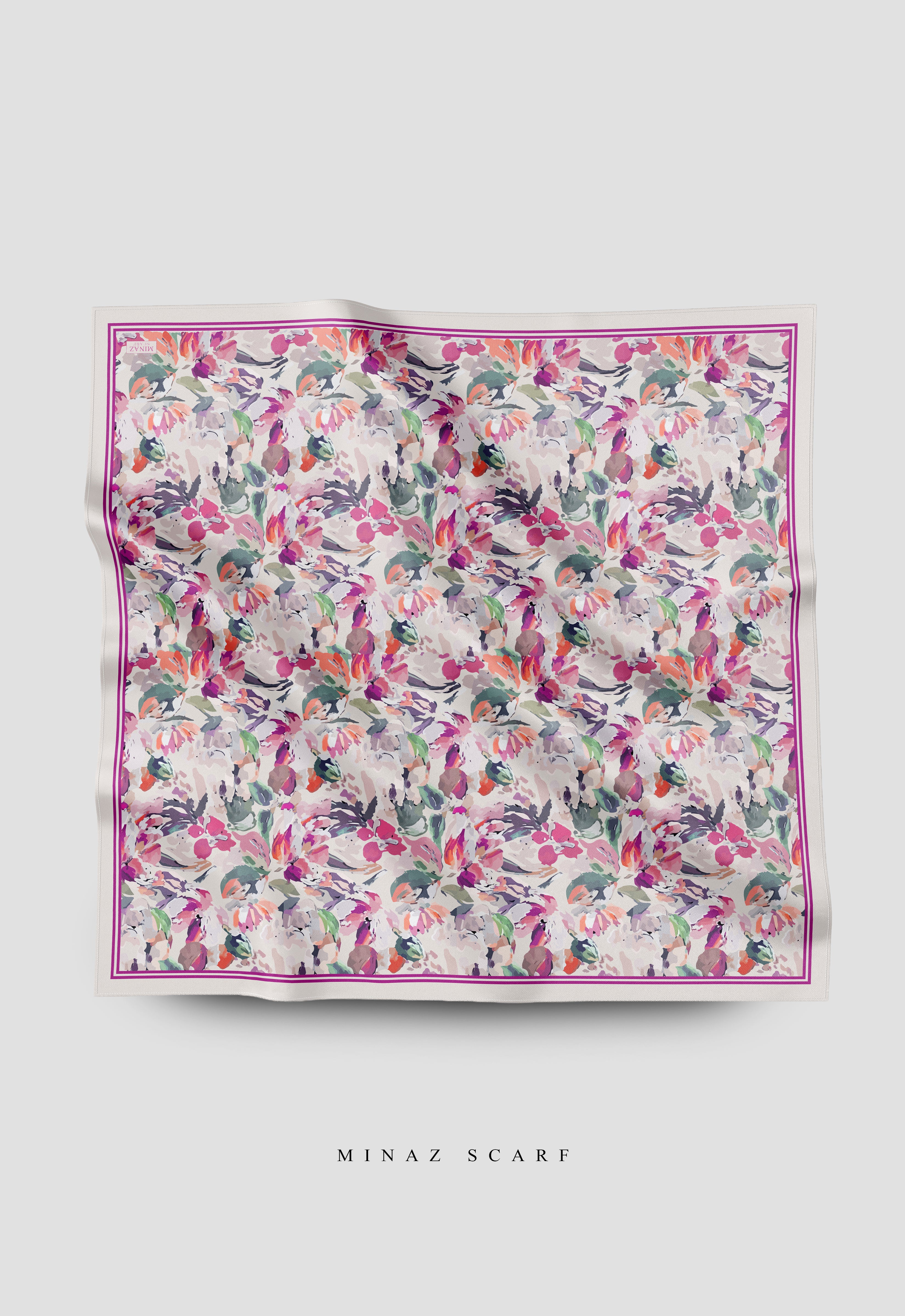 MINAZ Scarf | Florisa - Magenta