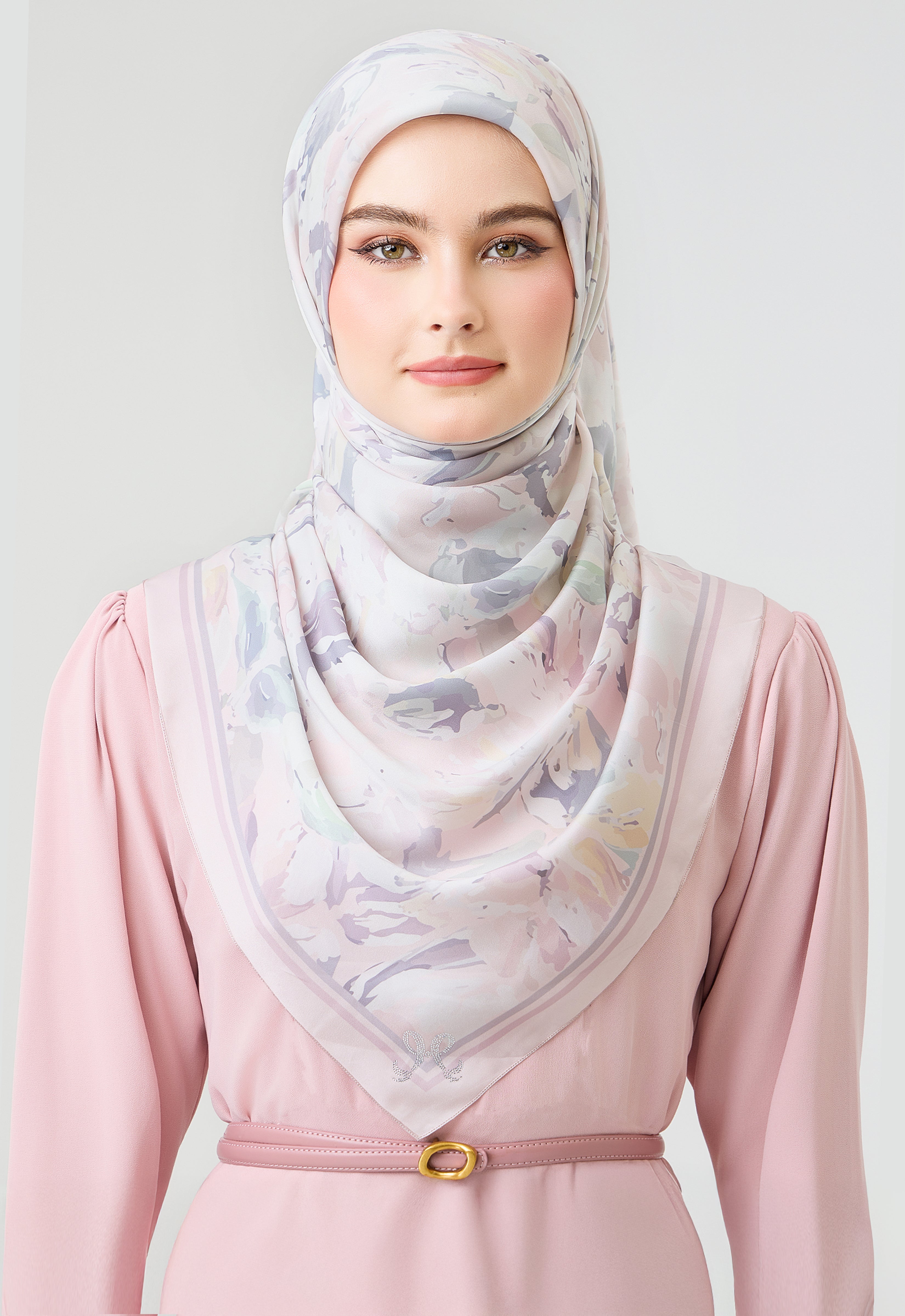 MINAZ Scarf | Florisa - Soft Pink