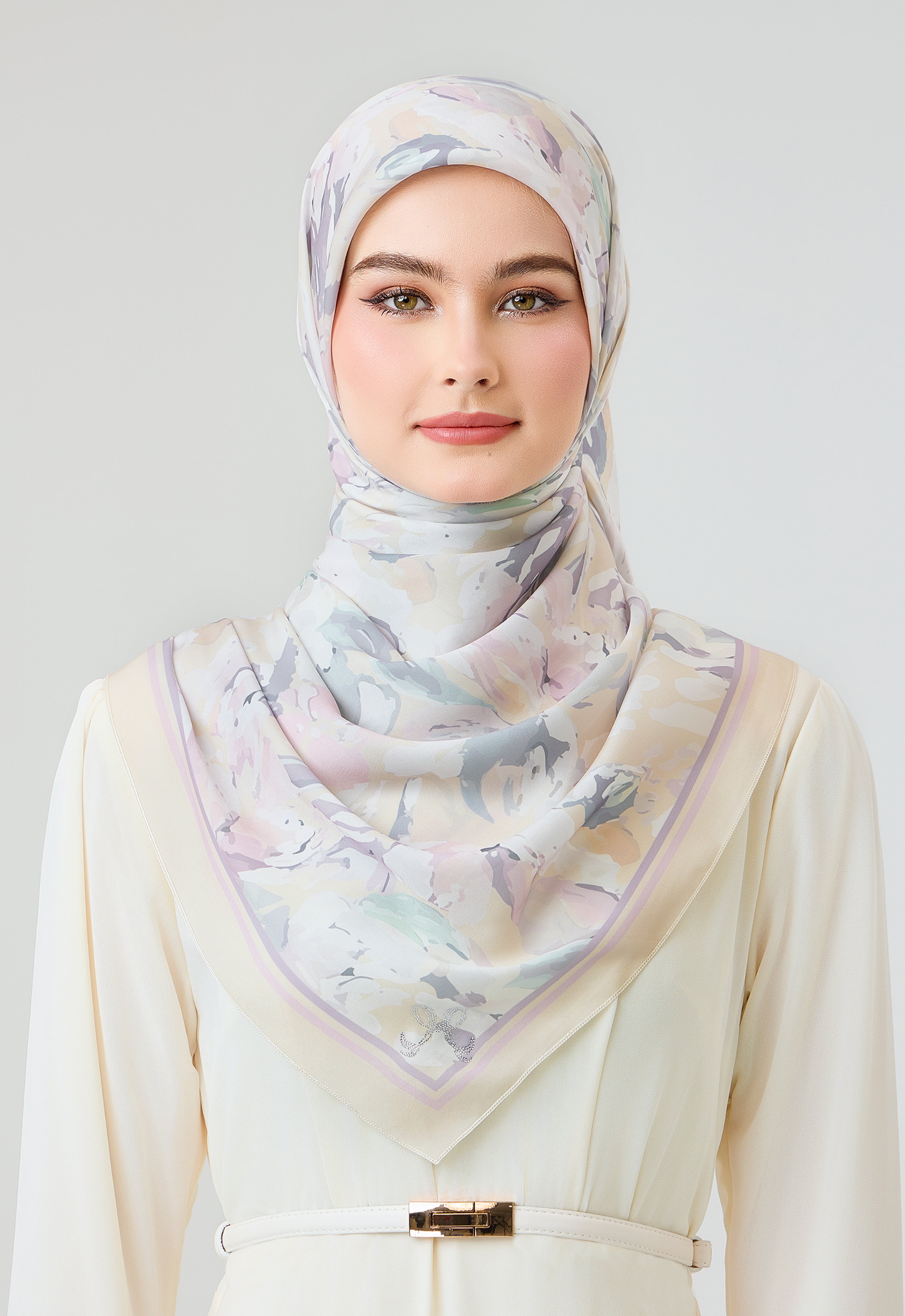 MINAZ Scarf | Florisa - Soft Yellow