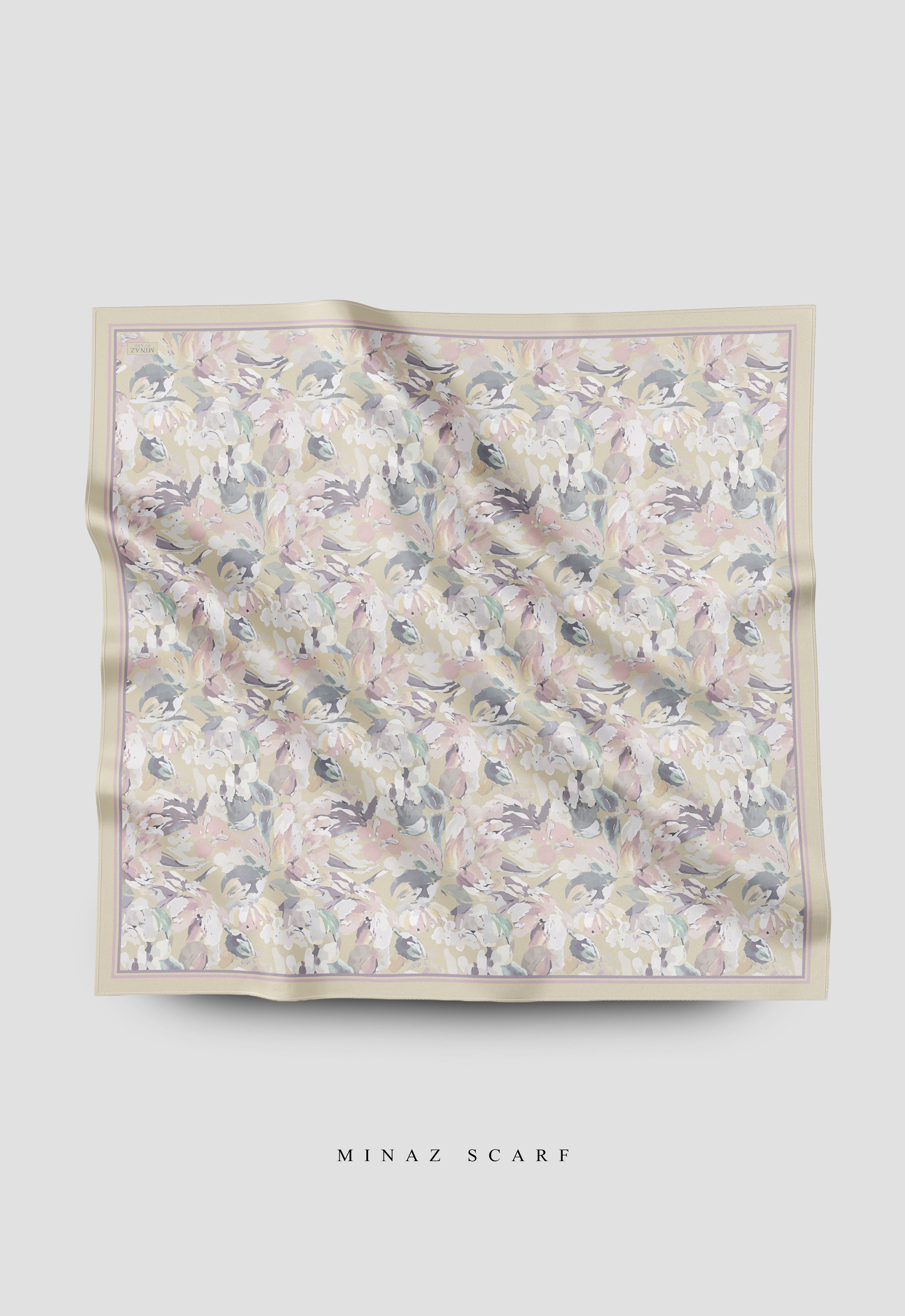 MINAZ Scarf | Florisa - Soft Yellow