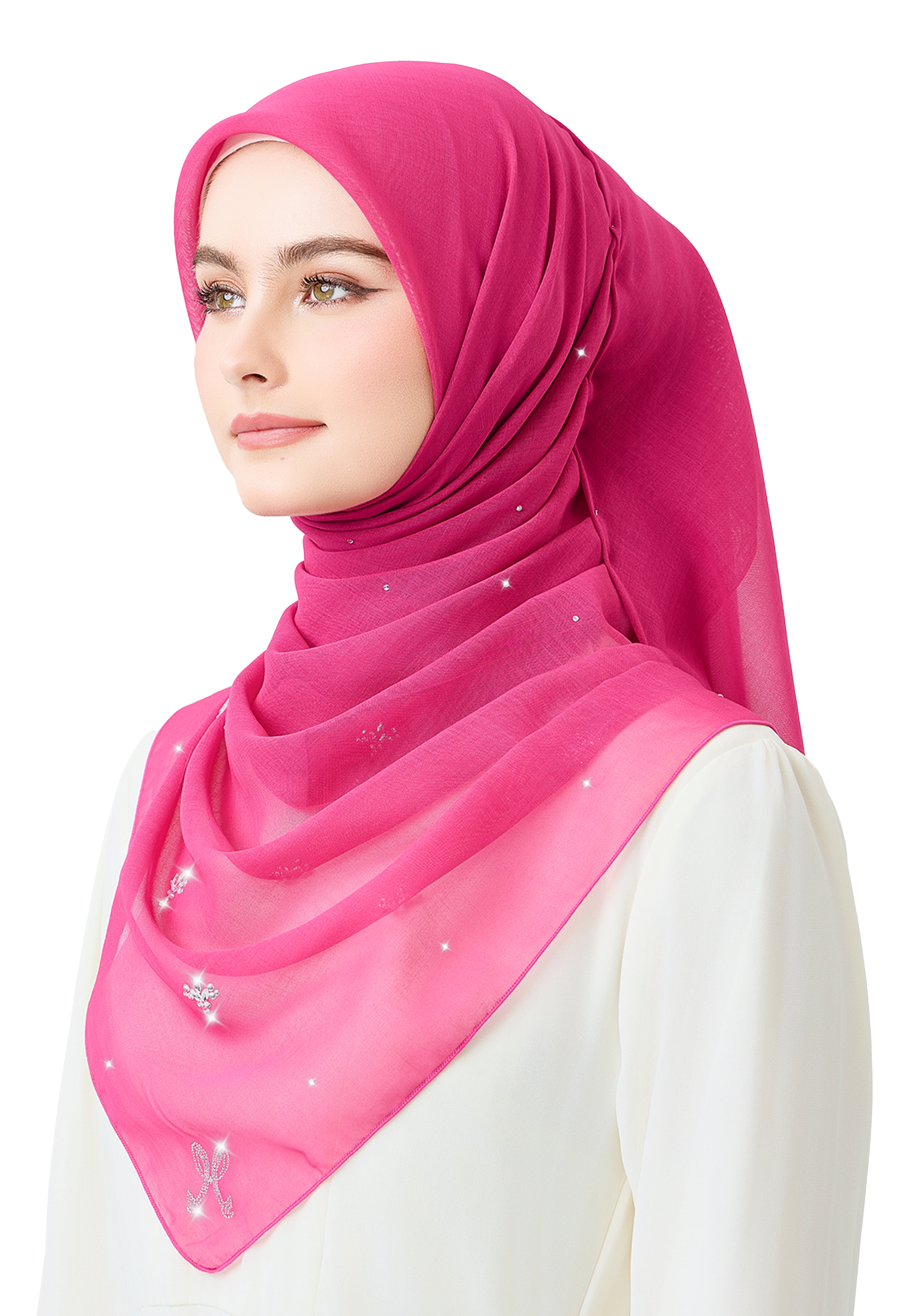 Lavender Plain Stone - Hot Pink
