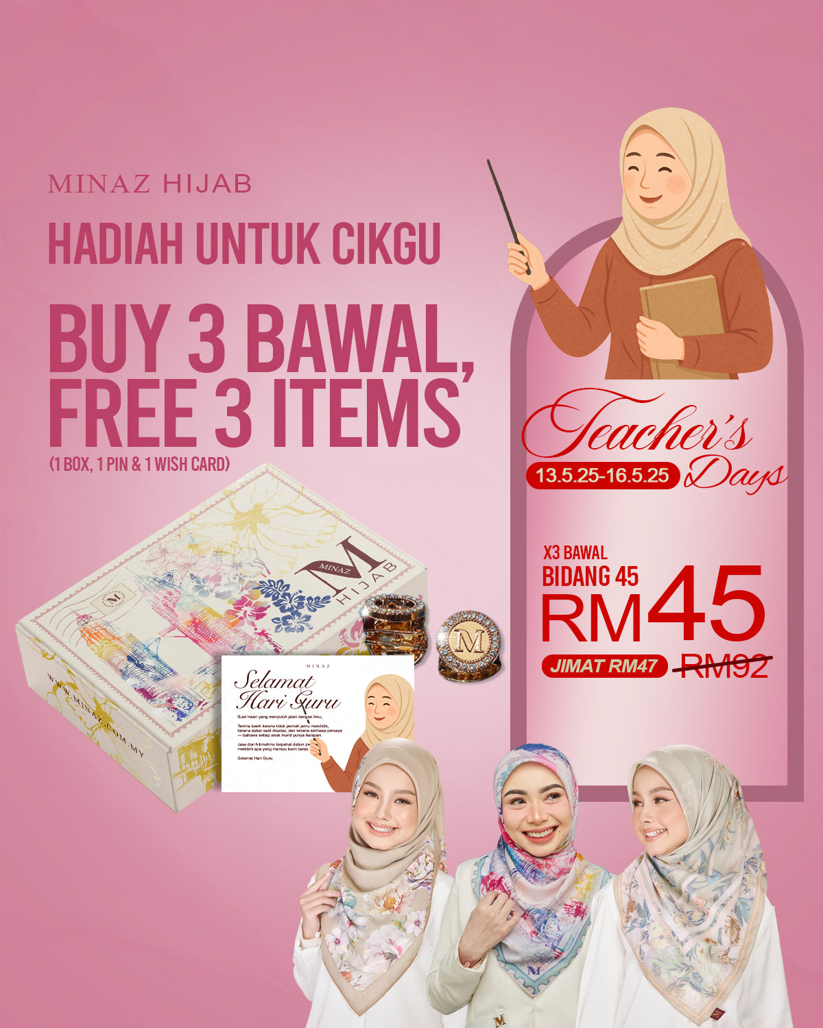 MINAZ HIJAB | TEACHER'S DAY SPECIAL GIFT BOX