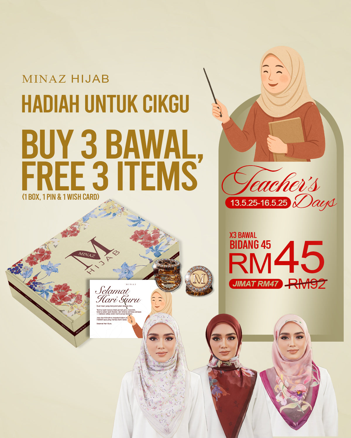 MINAZ HIJAB | TEACHER'S DAY SPECIAL GIFT BOX