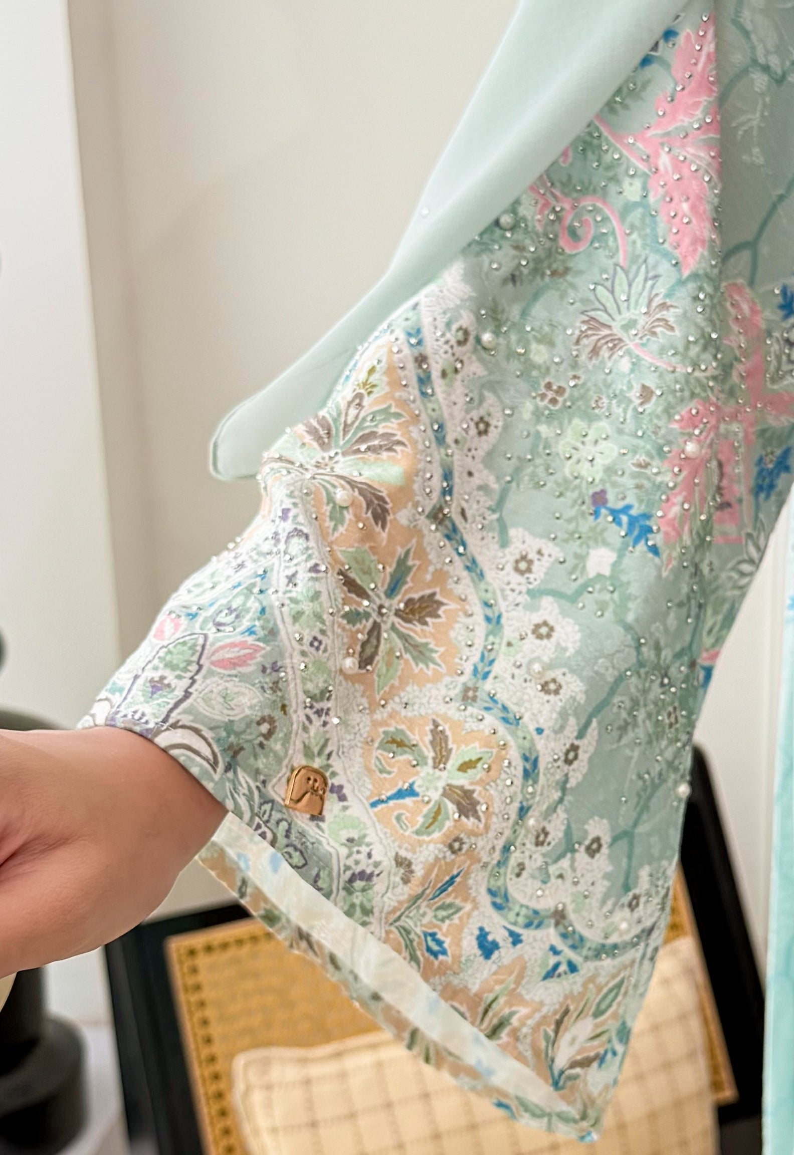 DANEEN JALABIYA PLEATED PRINTED - TIFFANY