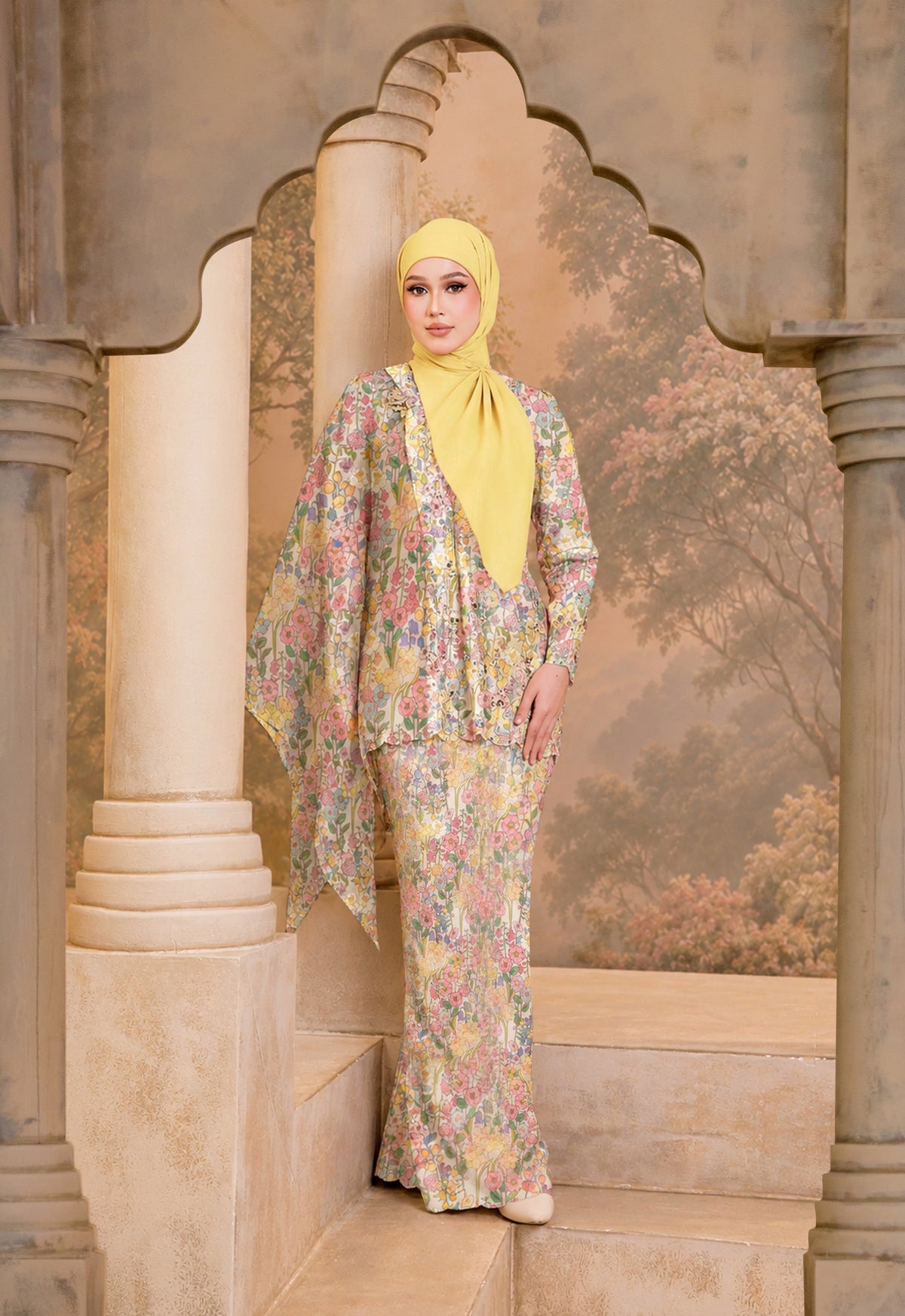 LUXE SERIES |CYNARA KURUNG MODERN  - PEACH