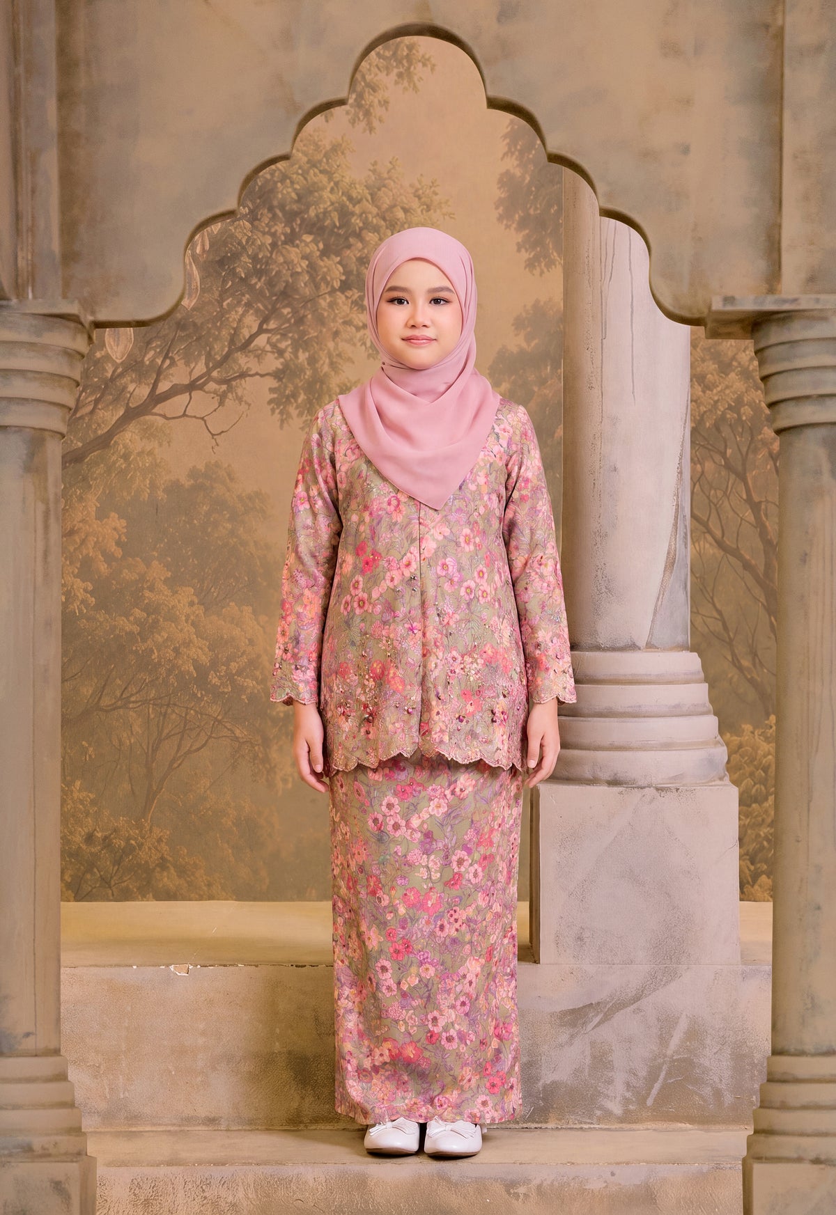LUXE SERIES |CYNARA KURUNG MODERN  KIDS - PINK