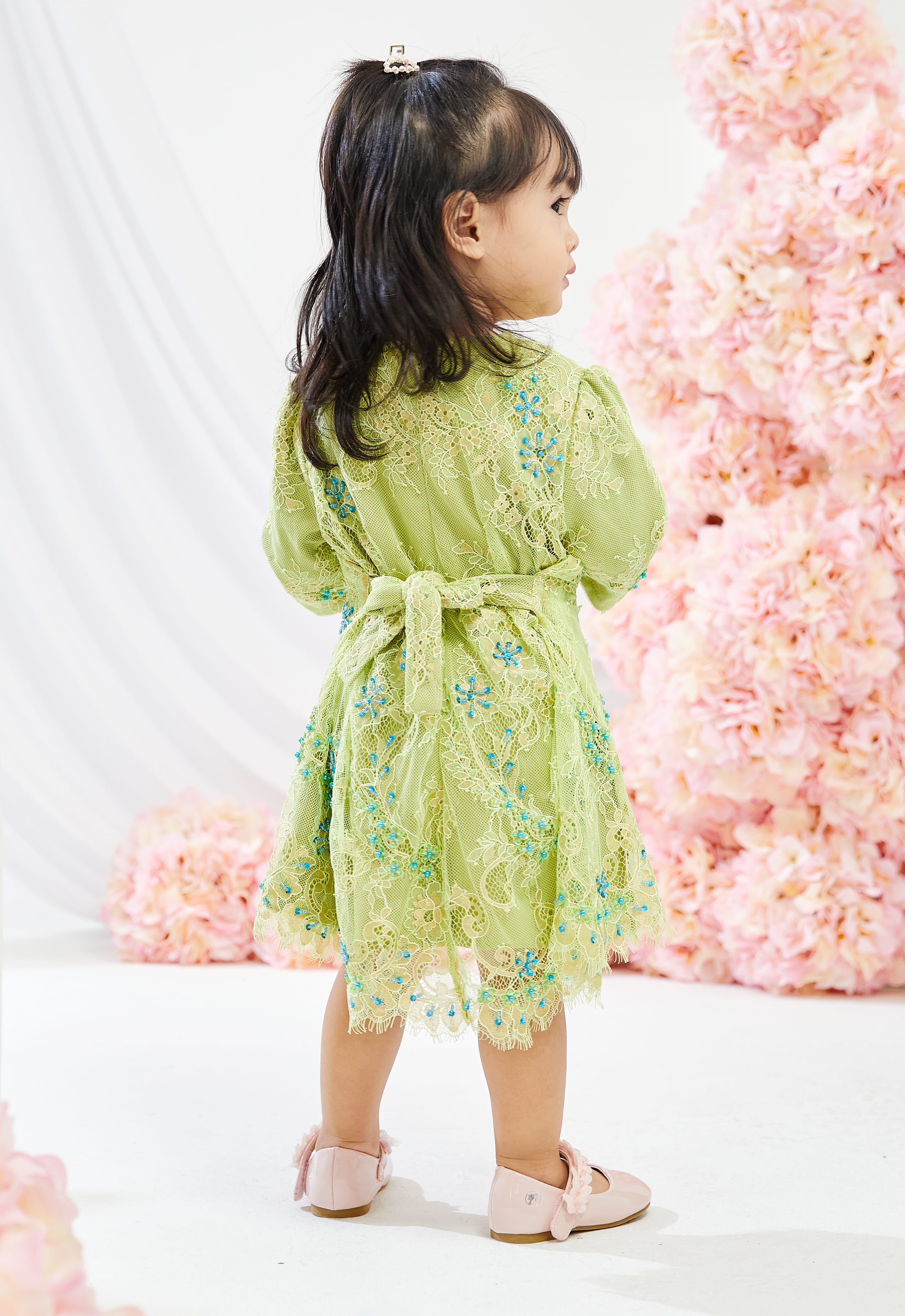 BABY JUWITA CYNARA DRESS - YELLOW GREEN