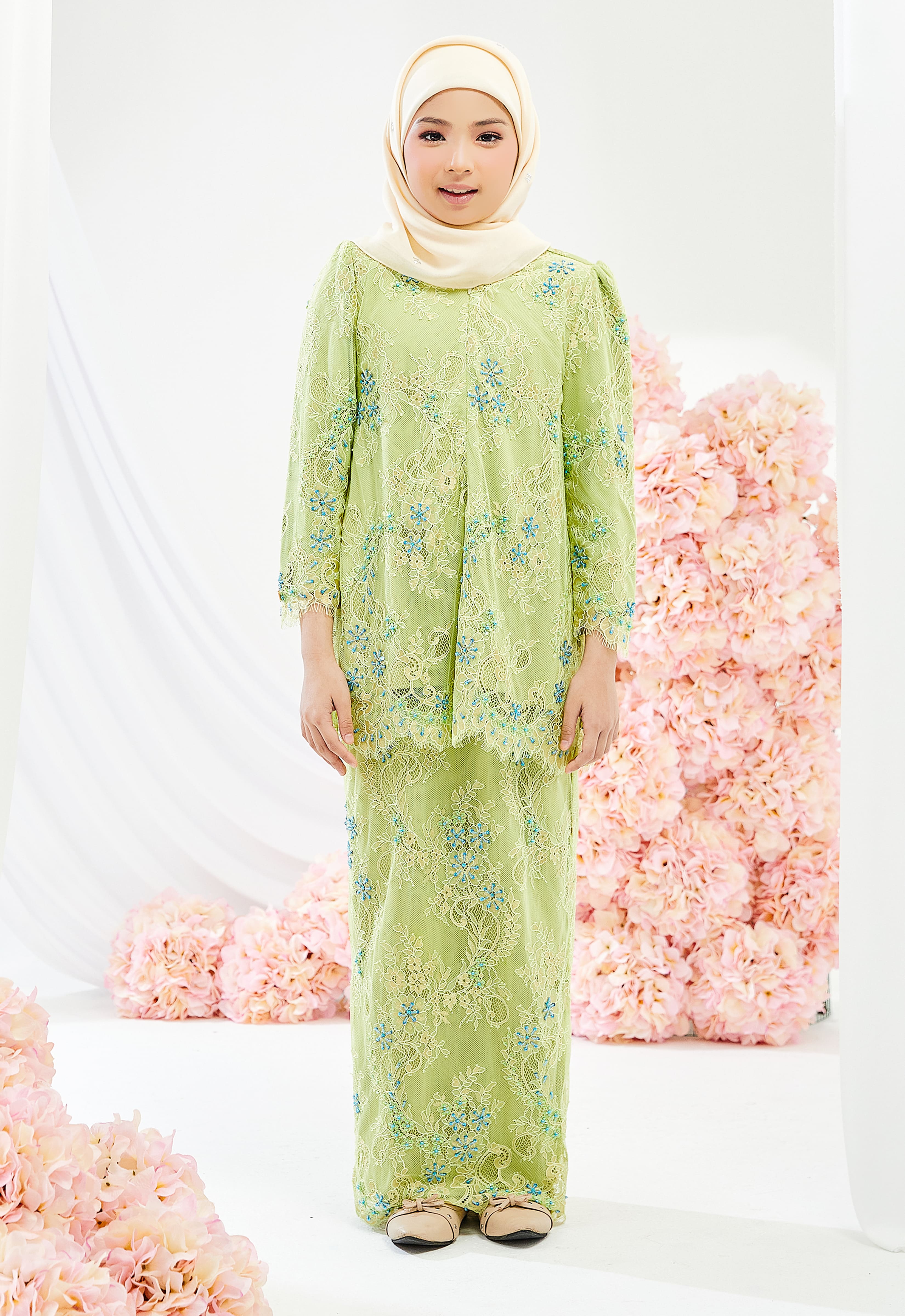 KIDS JUWITA CYNARA KURUNG - YELLOW GREEN