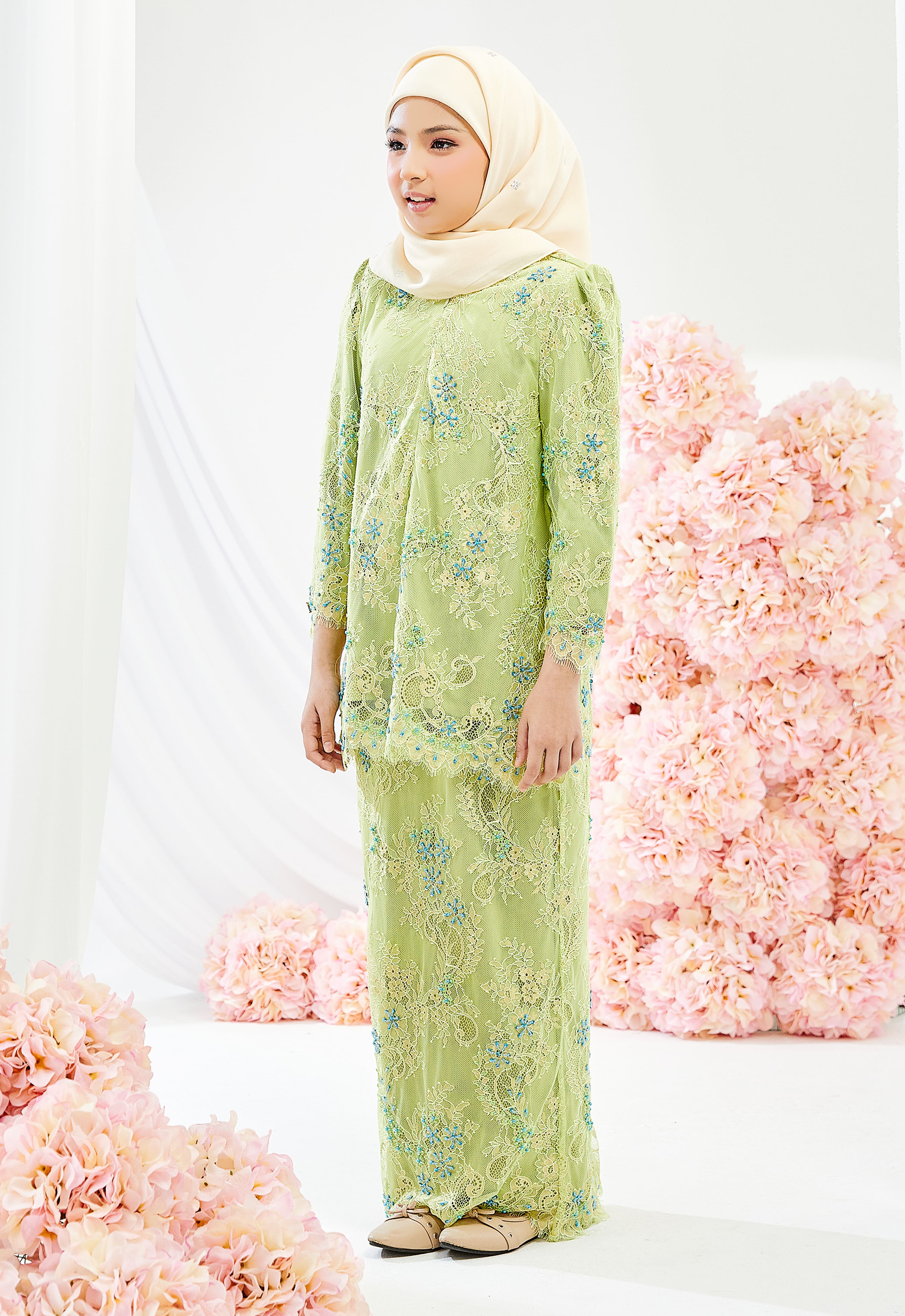 KIDS JUWITA CYNARA KURUNG - YELLOW GREEN