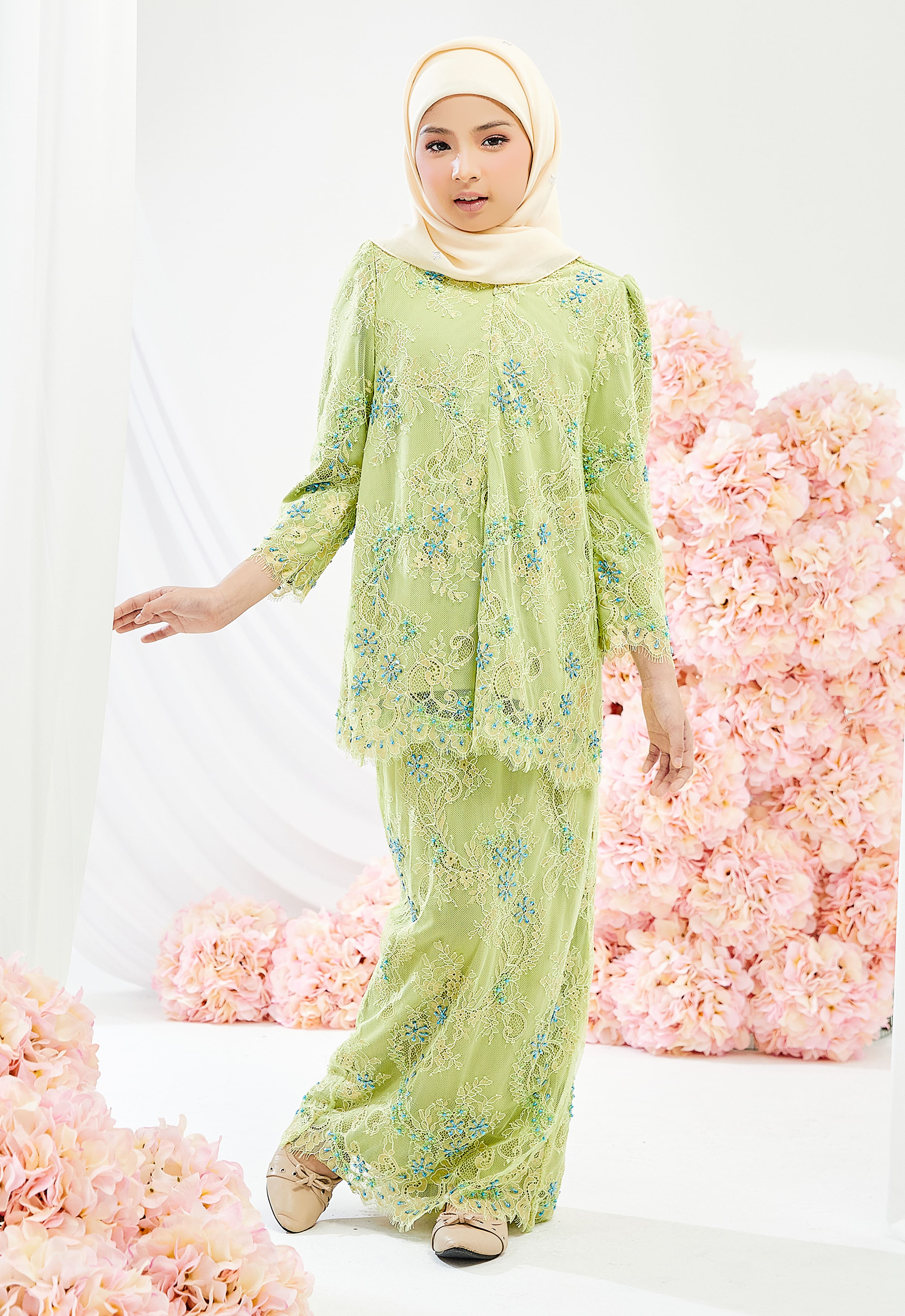 KIDS JUWITA CYNARA KURUNG - YELLOW GREEN