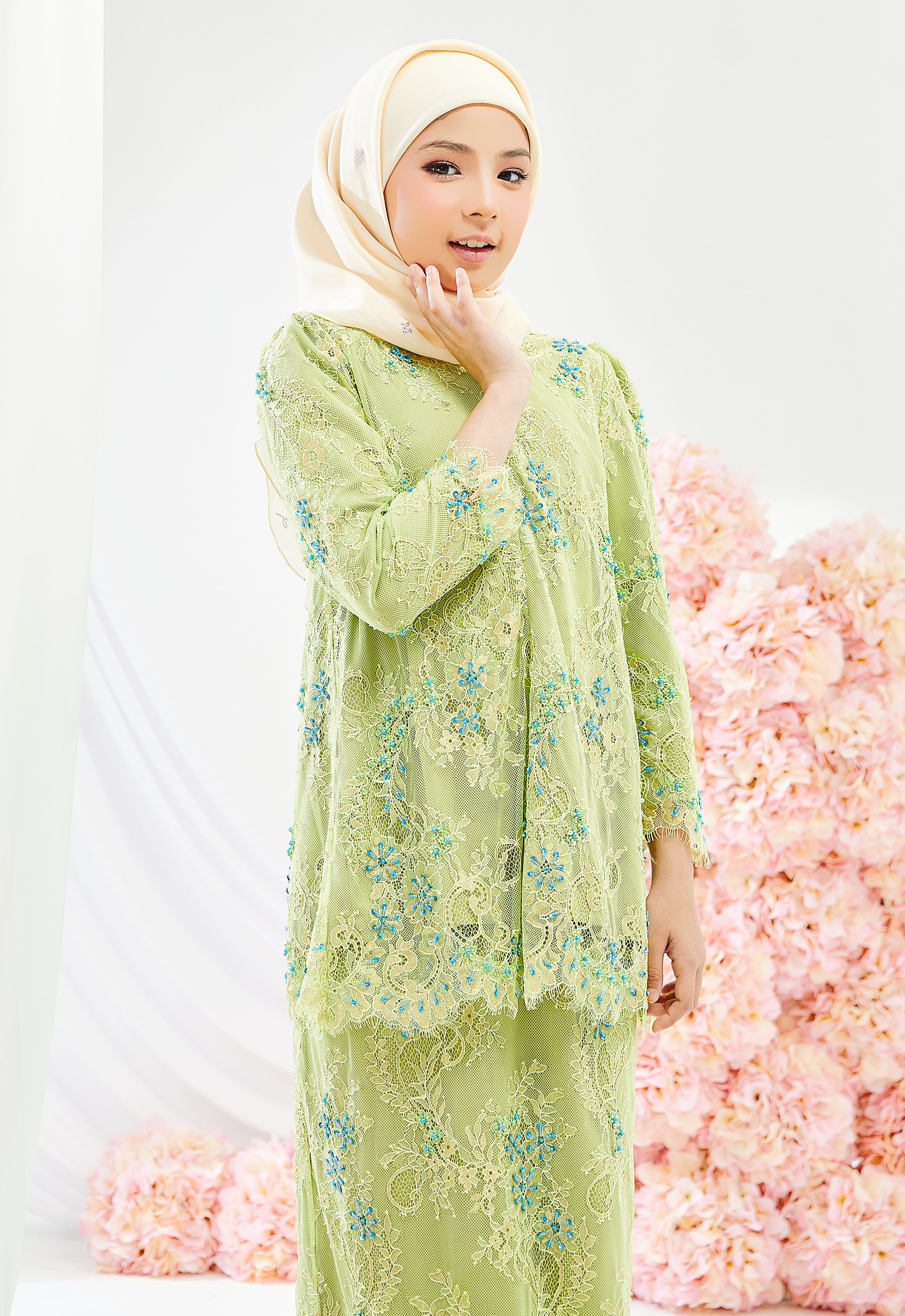 KIDS JUWITA CYNARA KURUNG - YELLOW GREEN